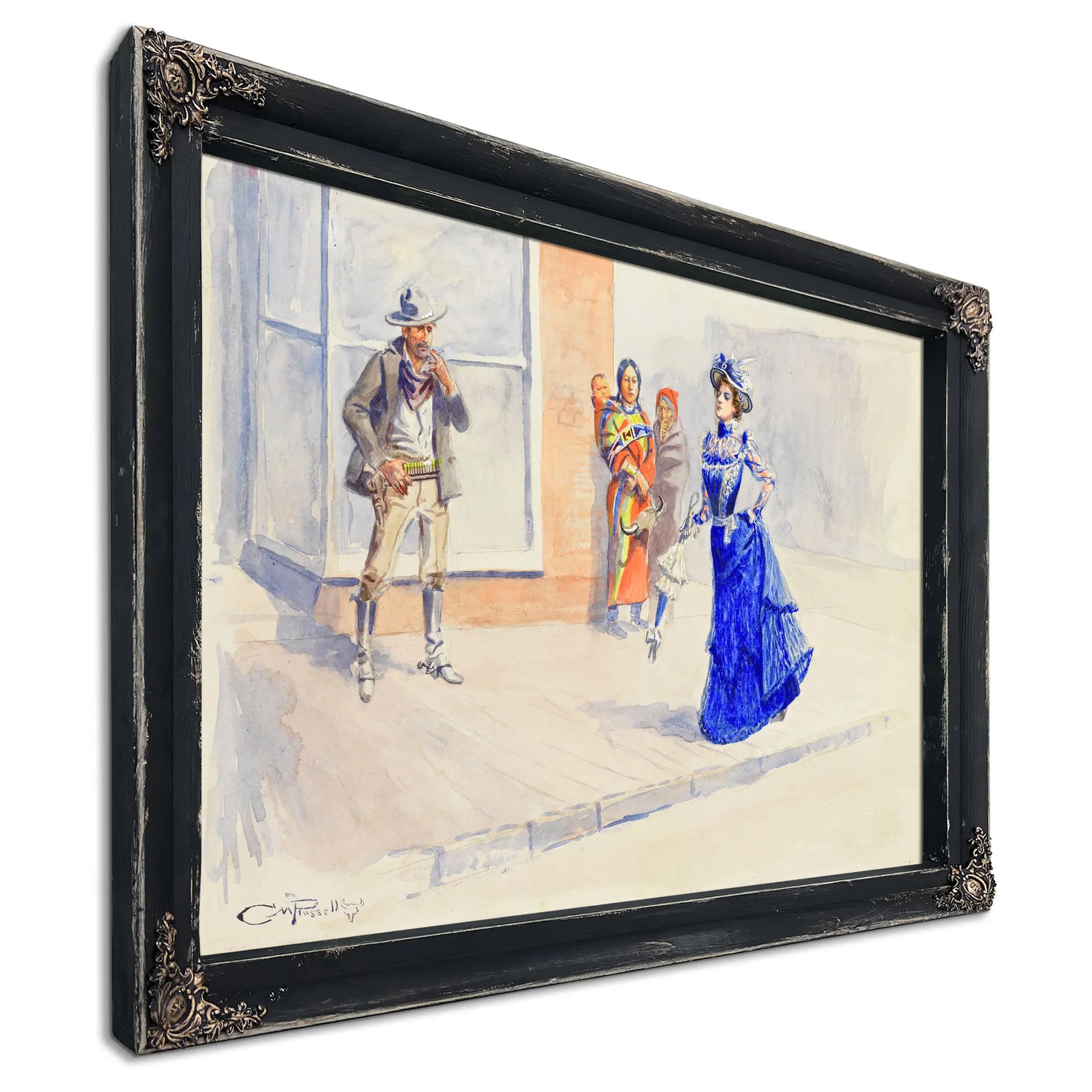 When East Meets West by Charles Marion Russell