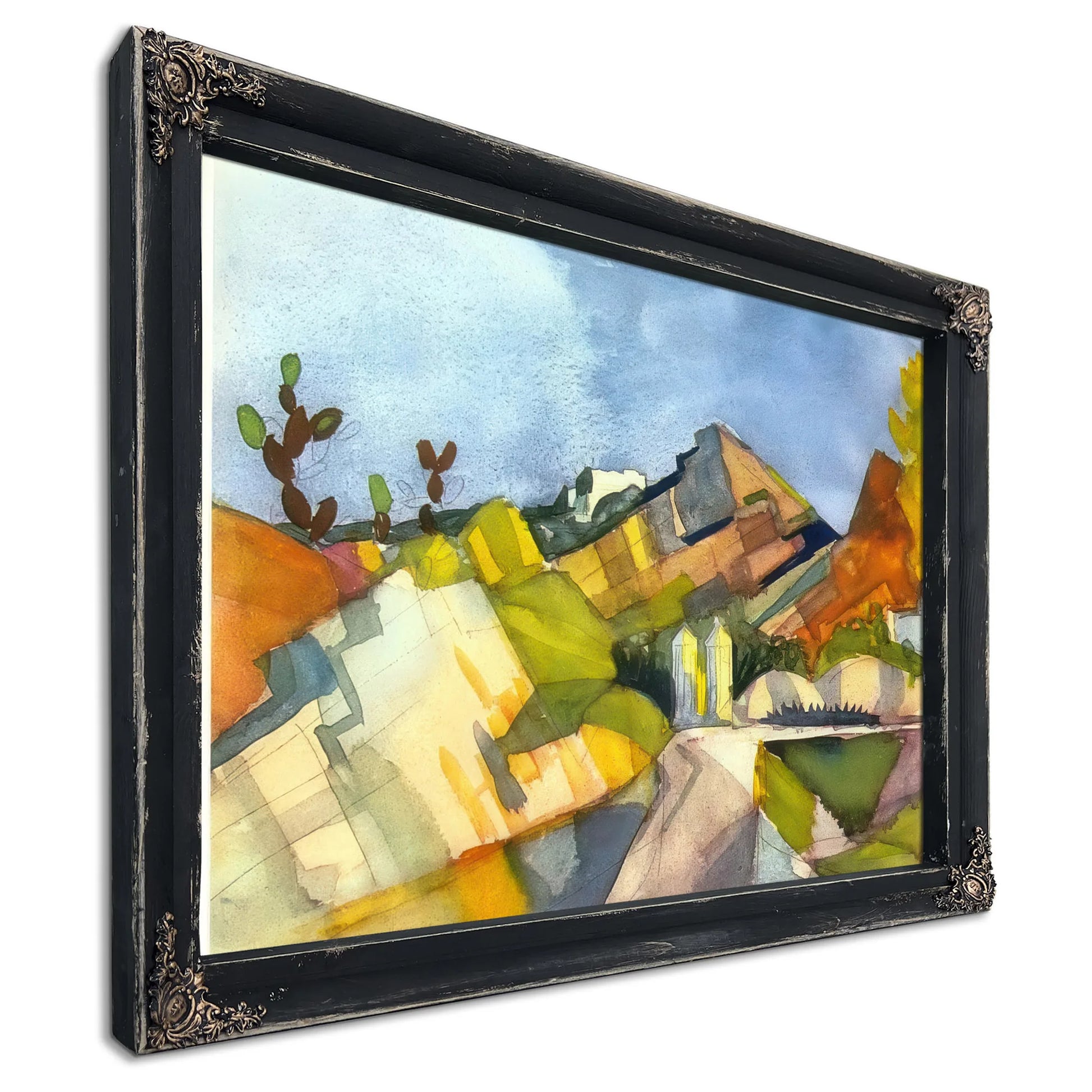 Rocky Landscape By August Macke Fine Art Print