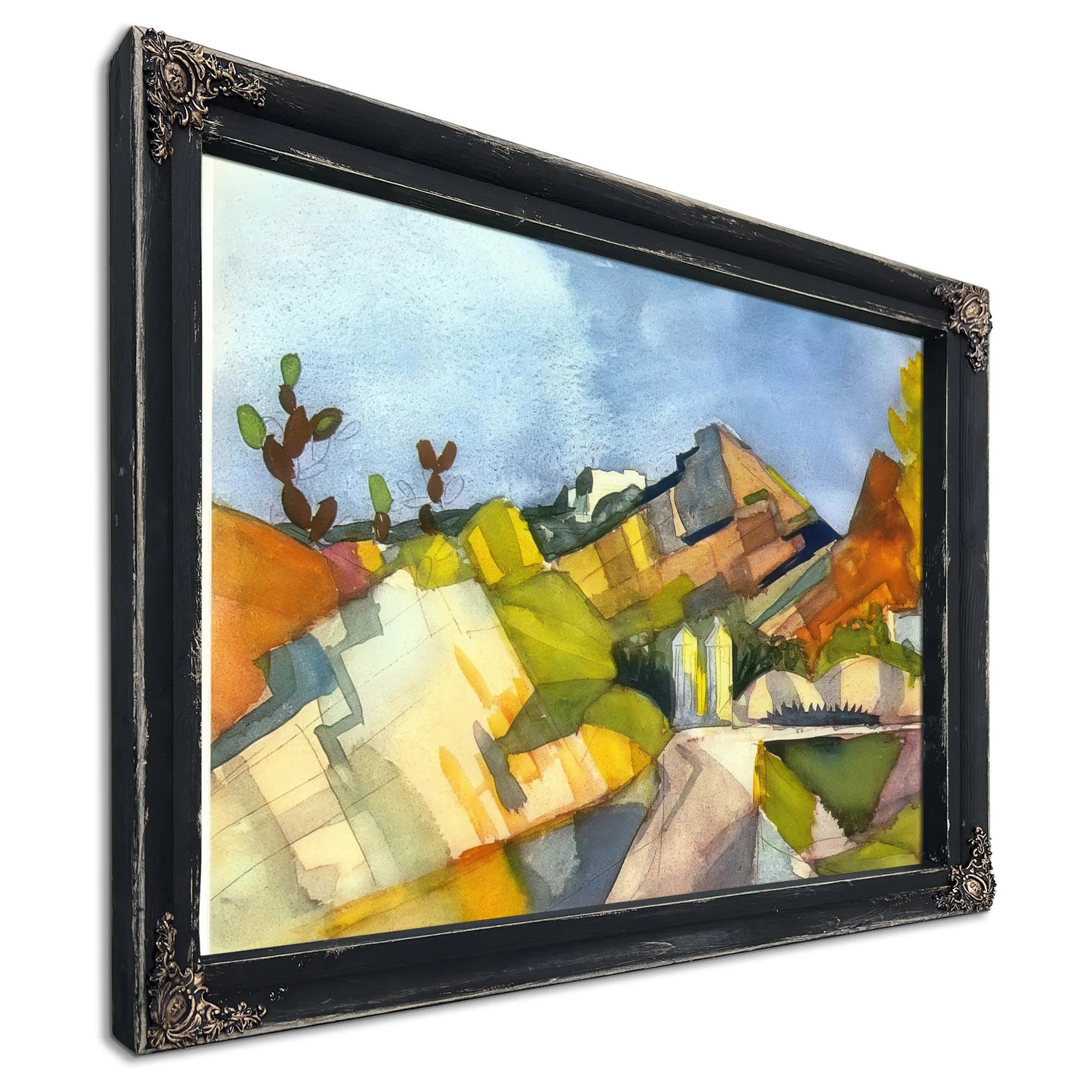 Rocky Landscape By August Macke Fine Art Print
