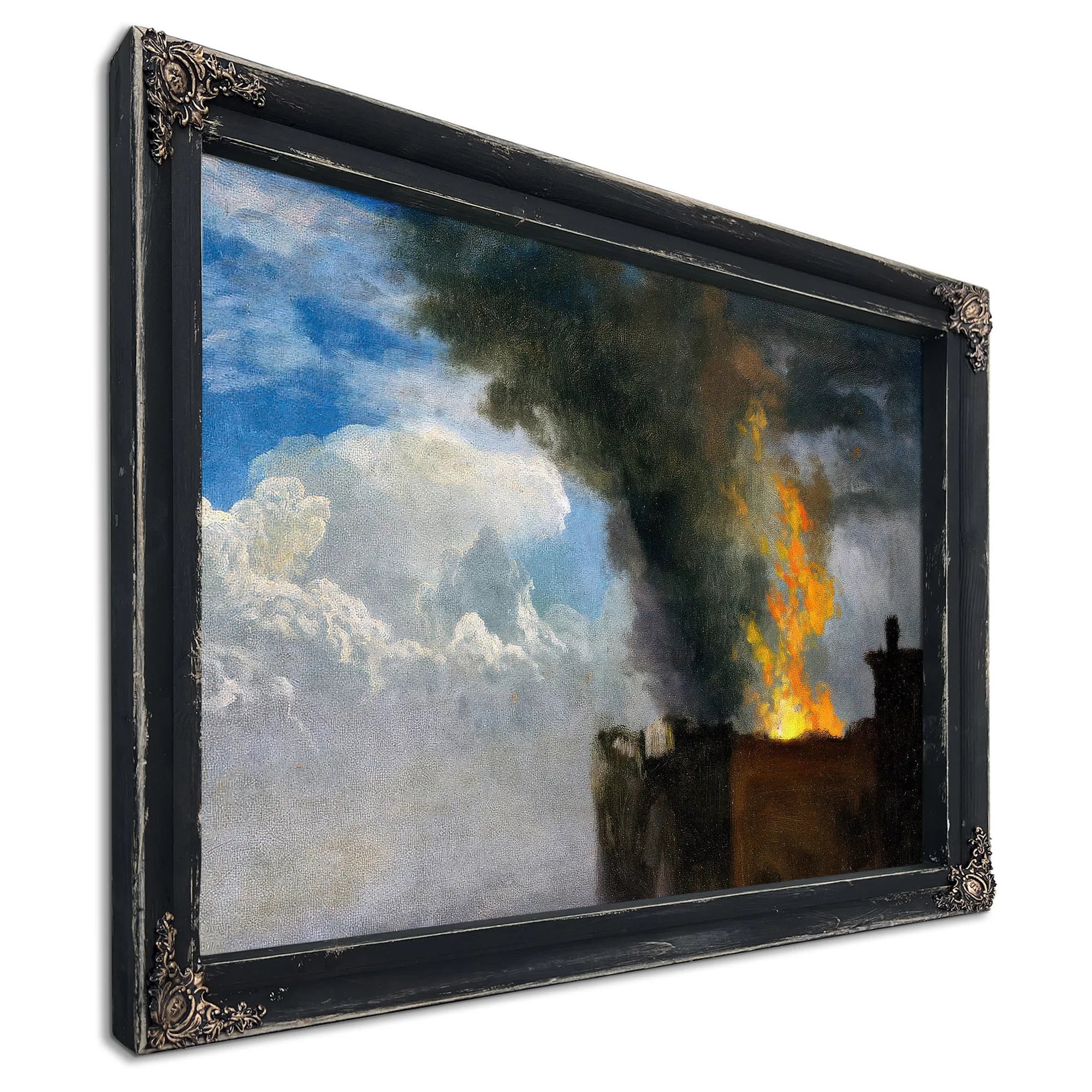The Conflagration By Bierstadt Albert Fine Art Print
