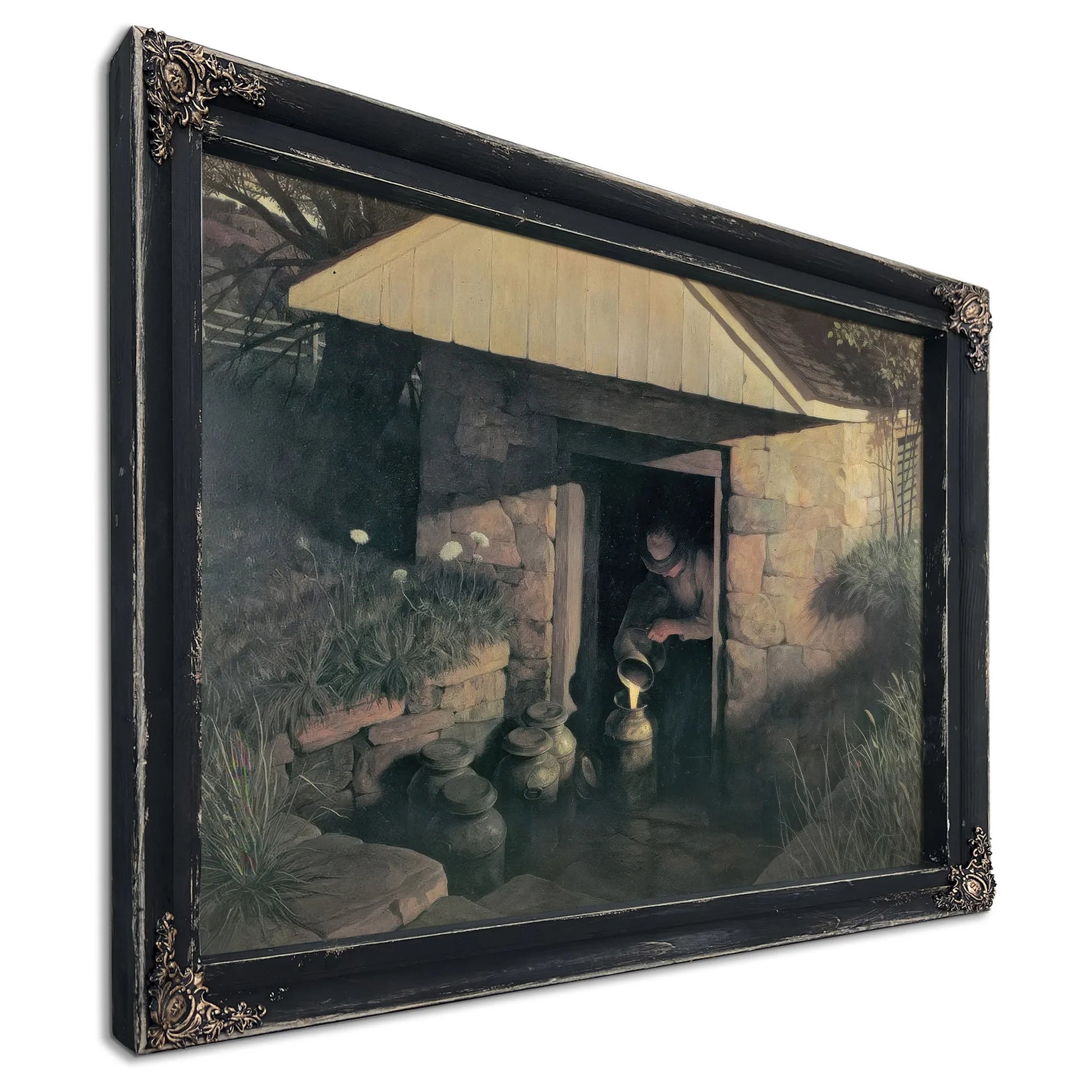 The Springhouse By NC Wyeth Fine Art Print