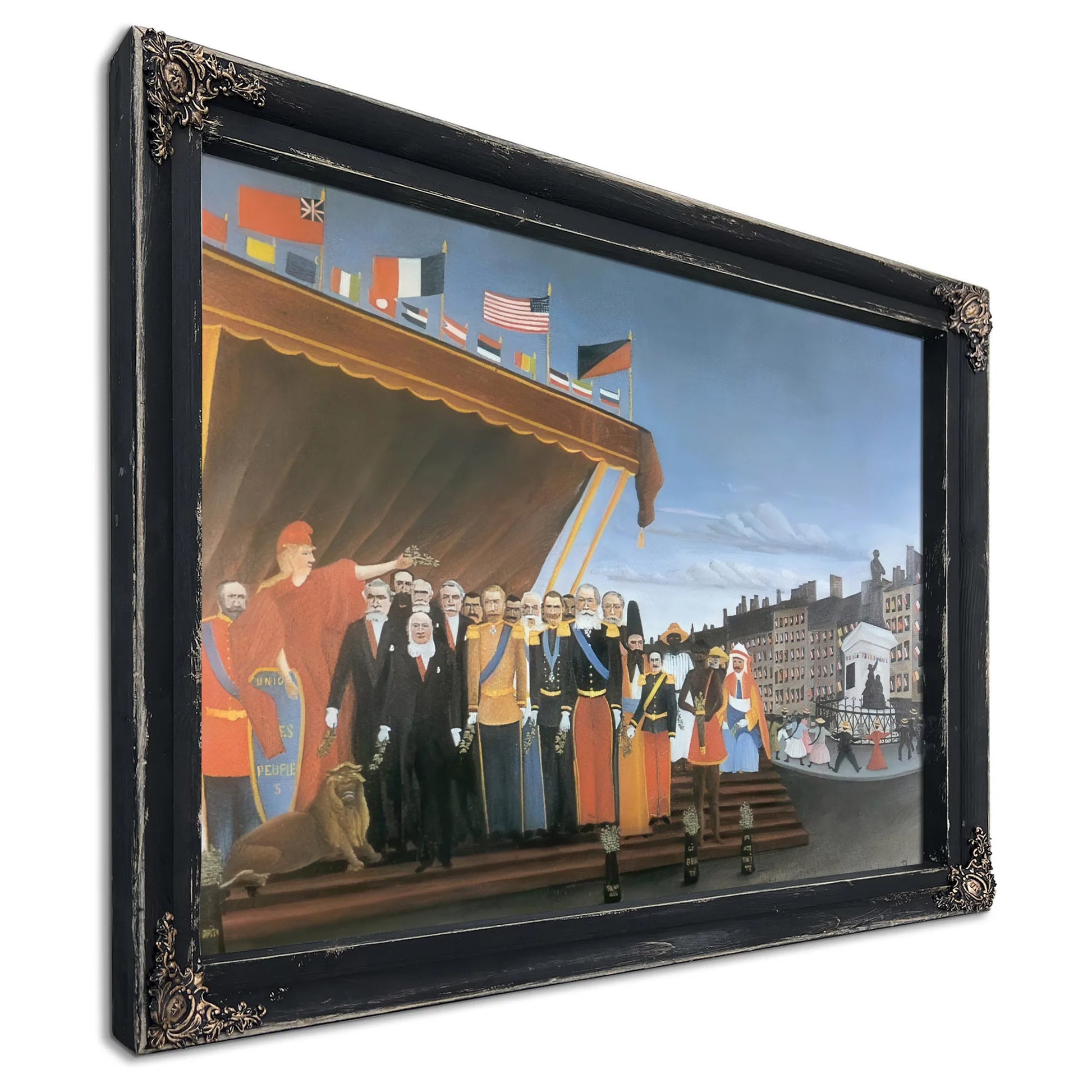 The Representatives Of Foreign Powers Coing To Salute The Republic A Token Of Peace 1907 By Henri Rousseau Fine Art Print