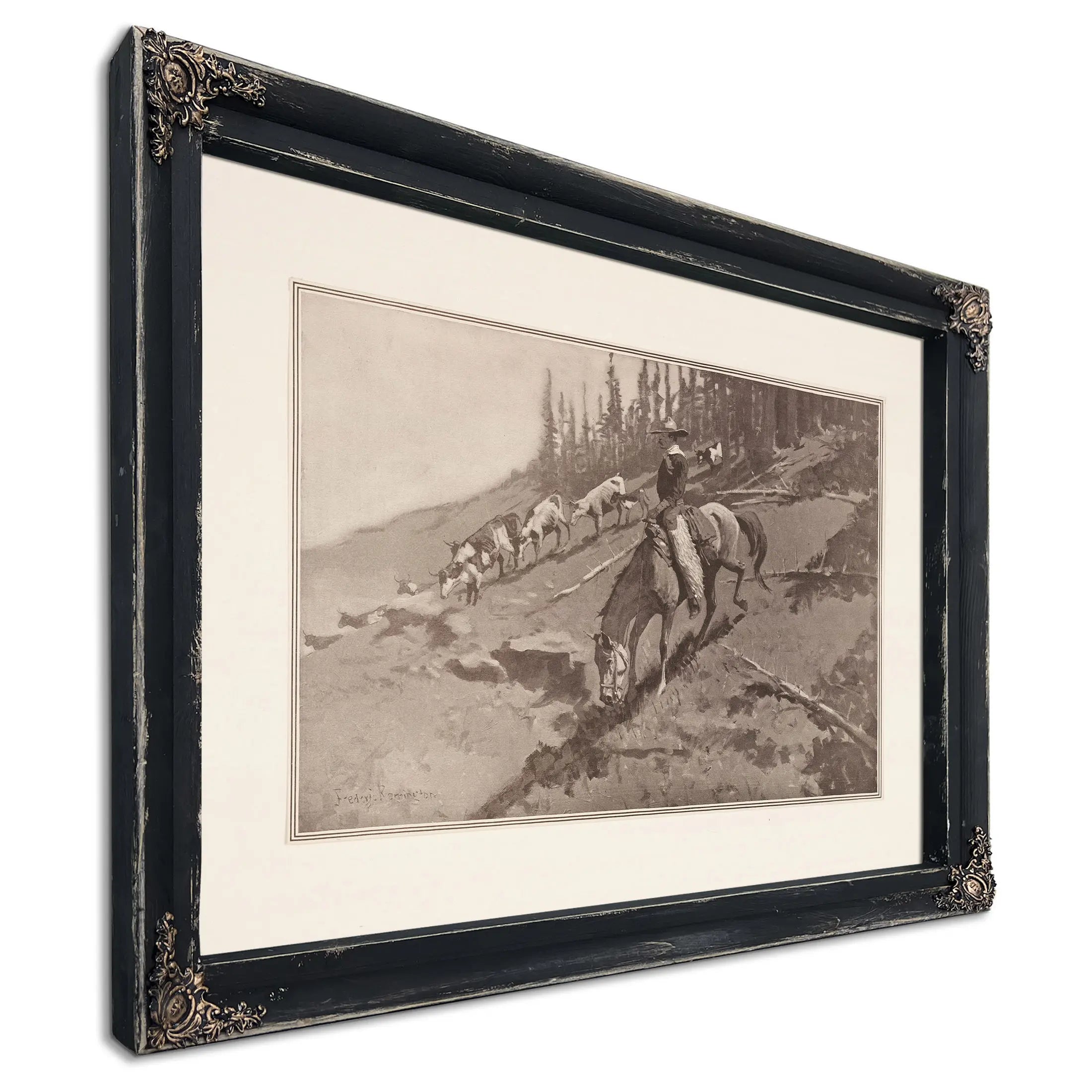 The Roundup by Frederic Remington