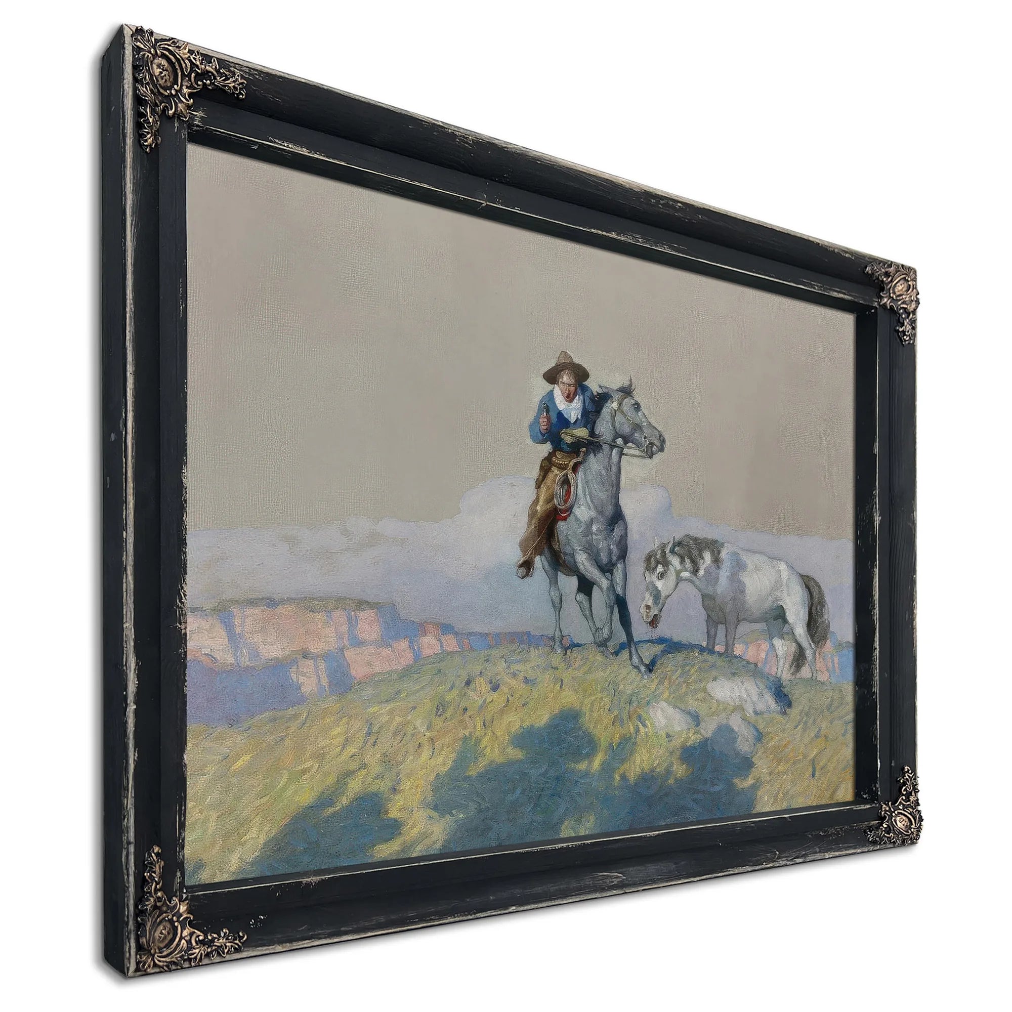 Fall Back! By NC Wyeth Fine Art Print