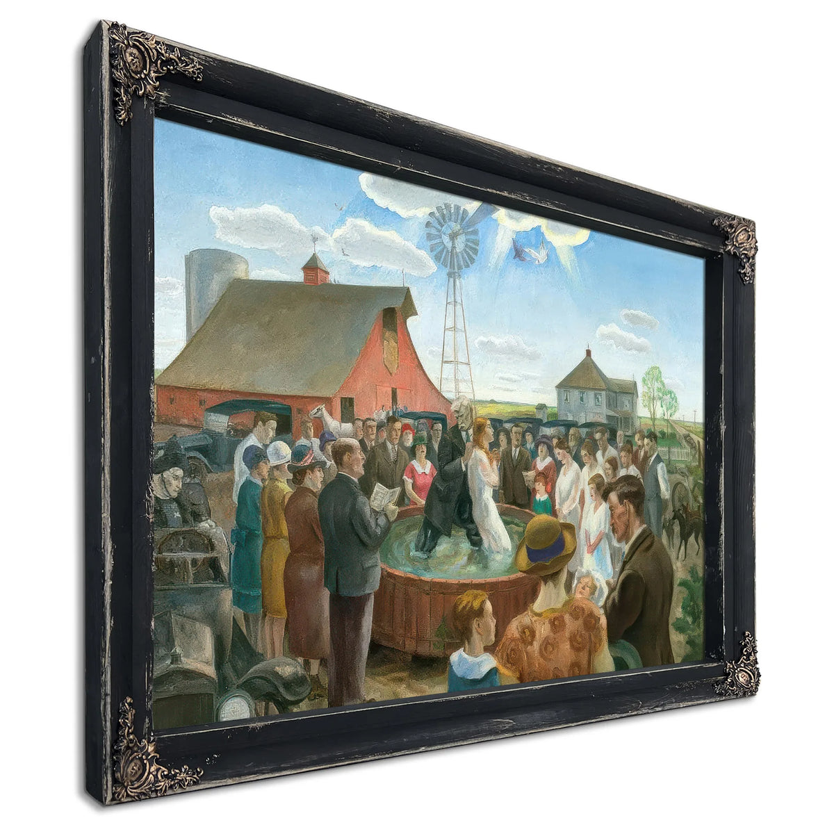 Baptism In Kansas By John Steuart Curry