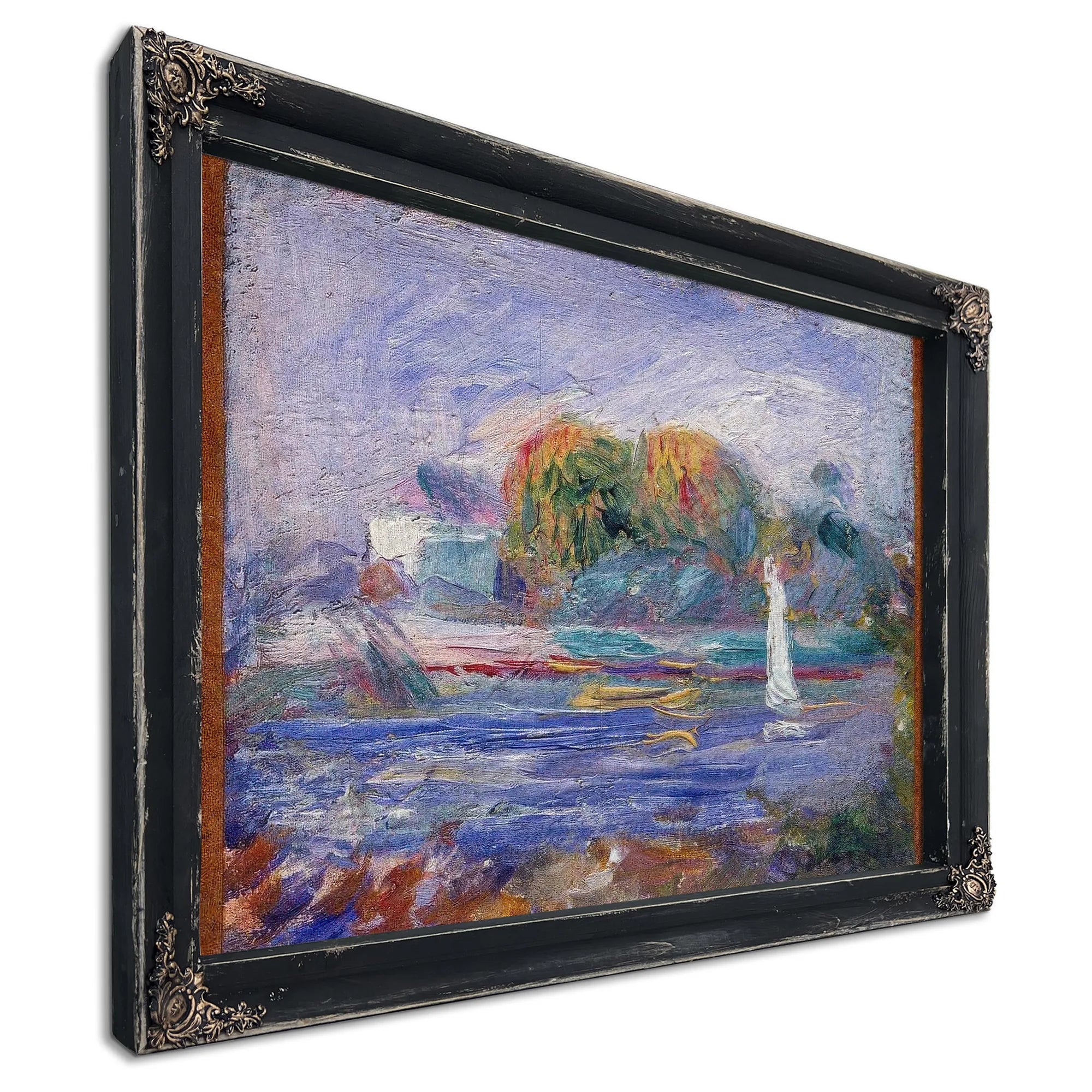 The Blue River By Pierre August Renoir Fine Art Print