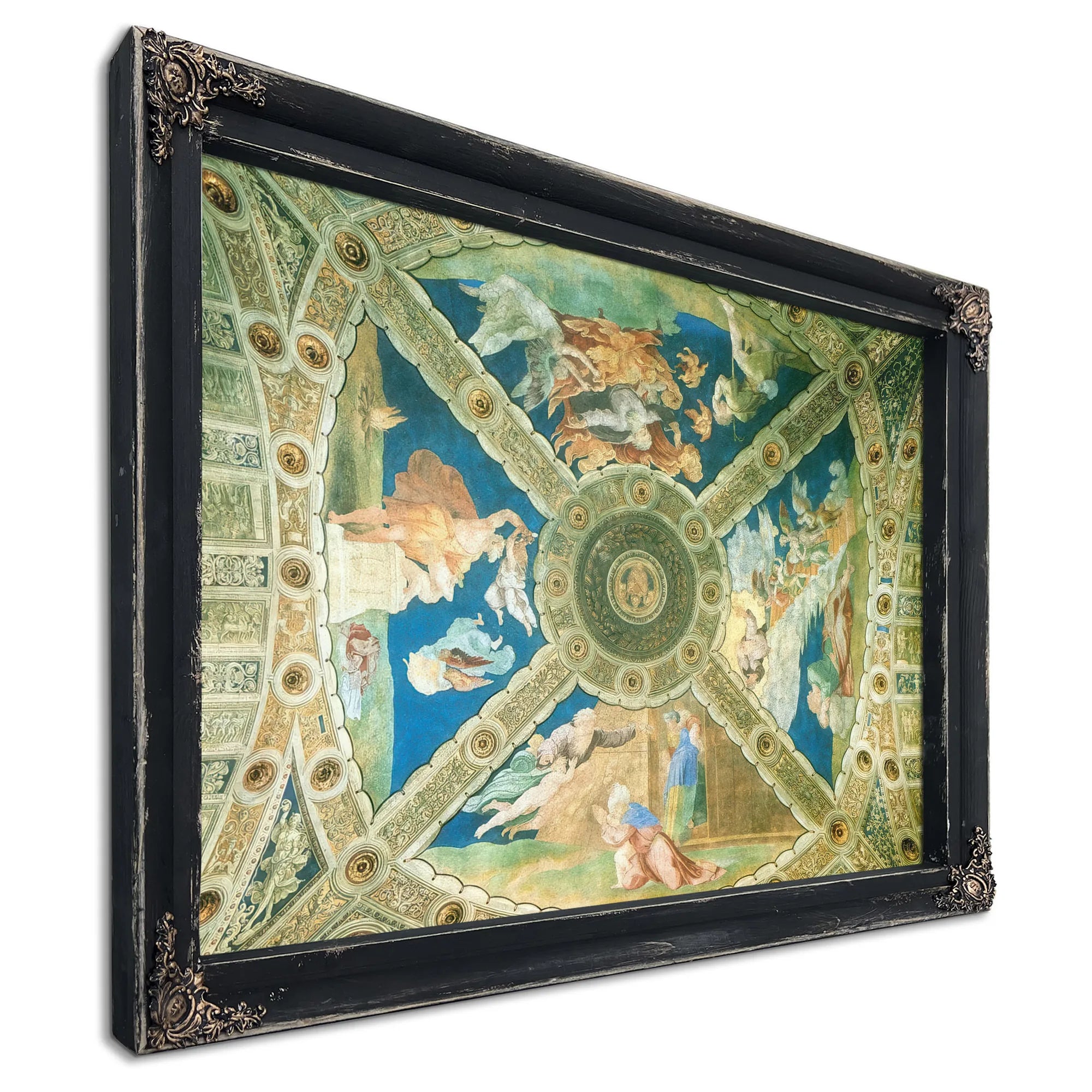 Ceiling Of The Stanza Di Eliodoro By Raphael Fine Art Print