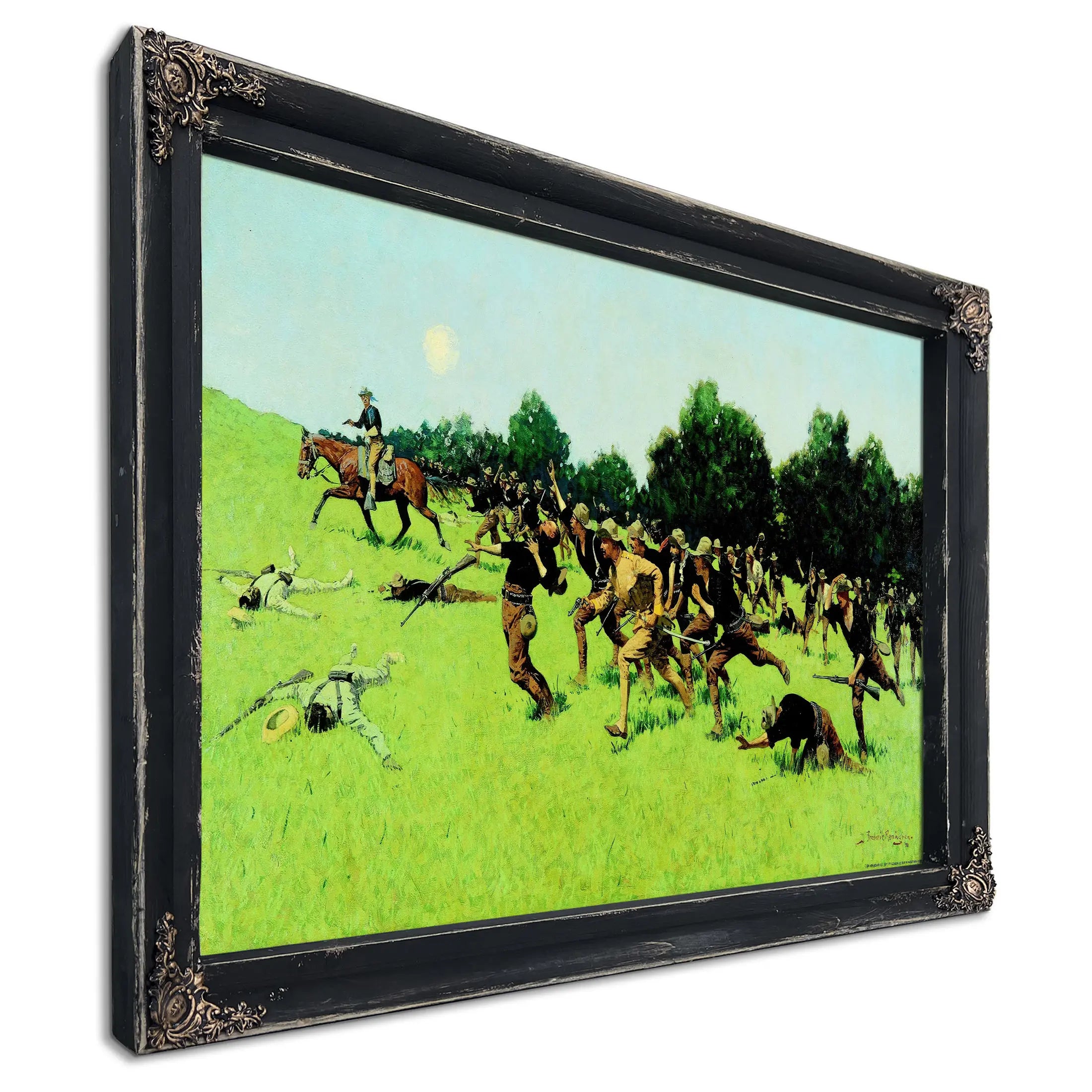 The Charge Of The Rough Riders by Frederic Remington