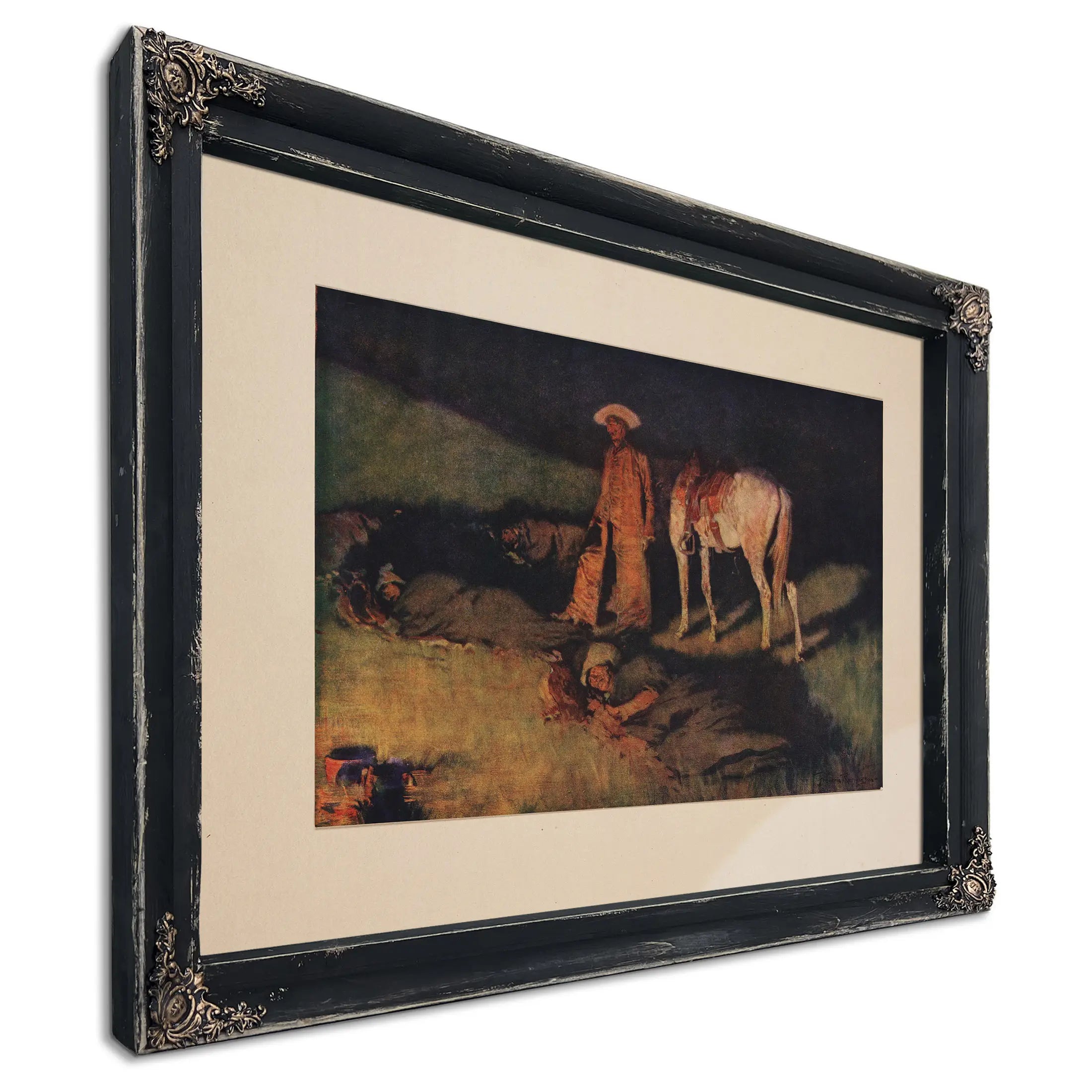 In From The Night Herd A by Frederic Remington