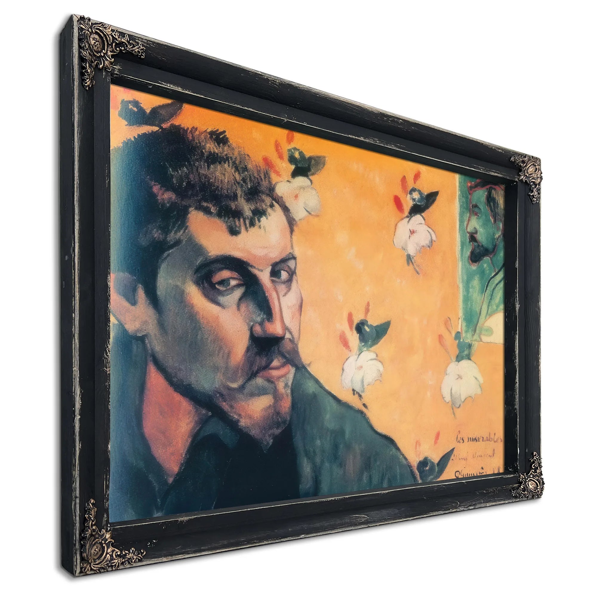 Self Portrait Les Miserables By Paul Gauguin Fine Art Print