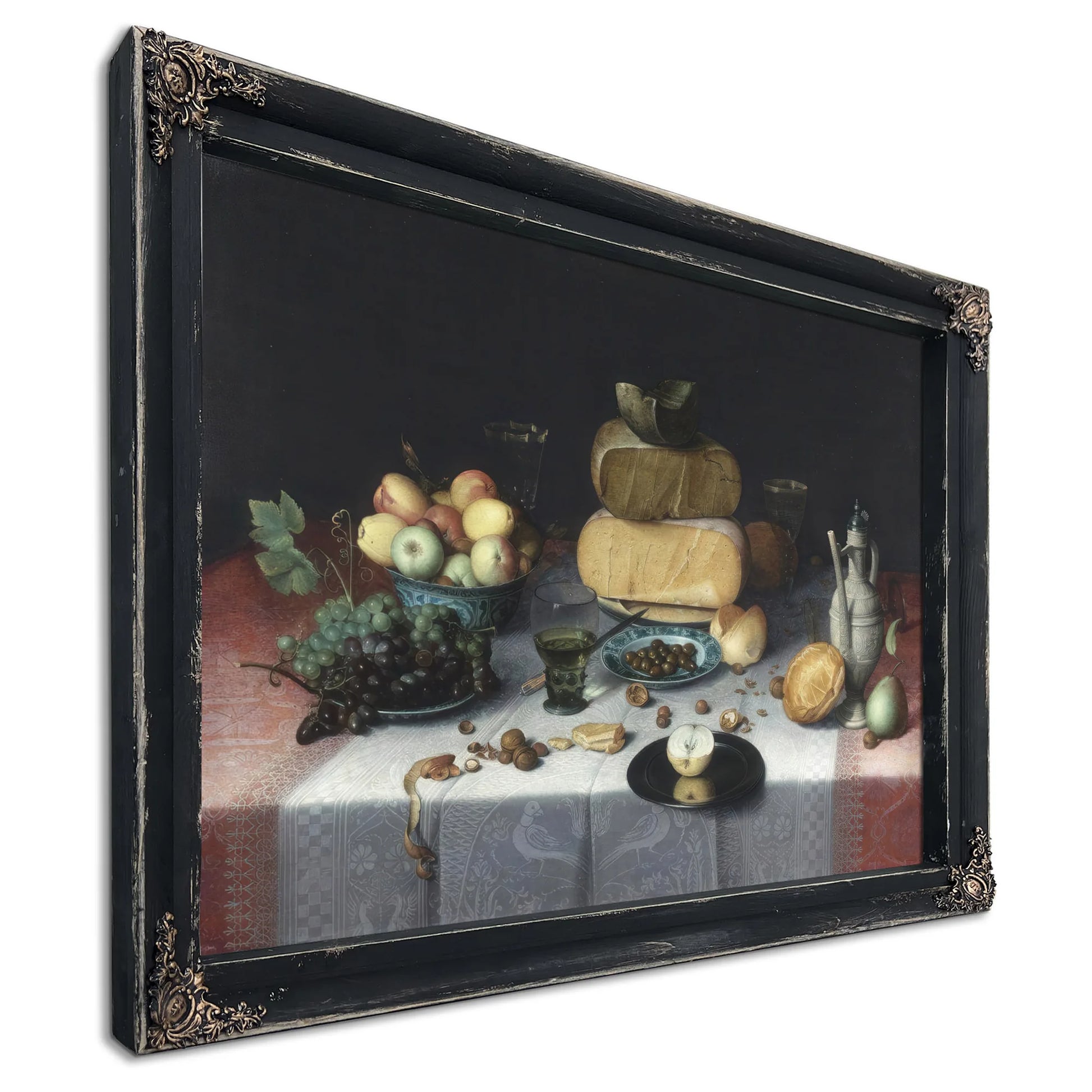 Still Life With Cheeses By Floris Claesz Van Dyck Fine Art Print