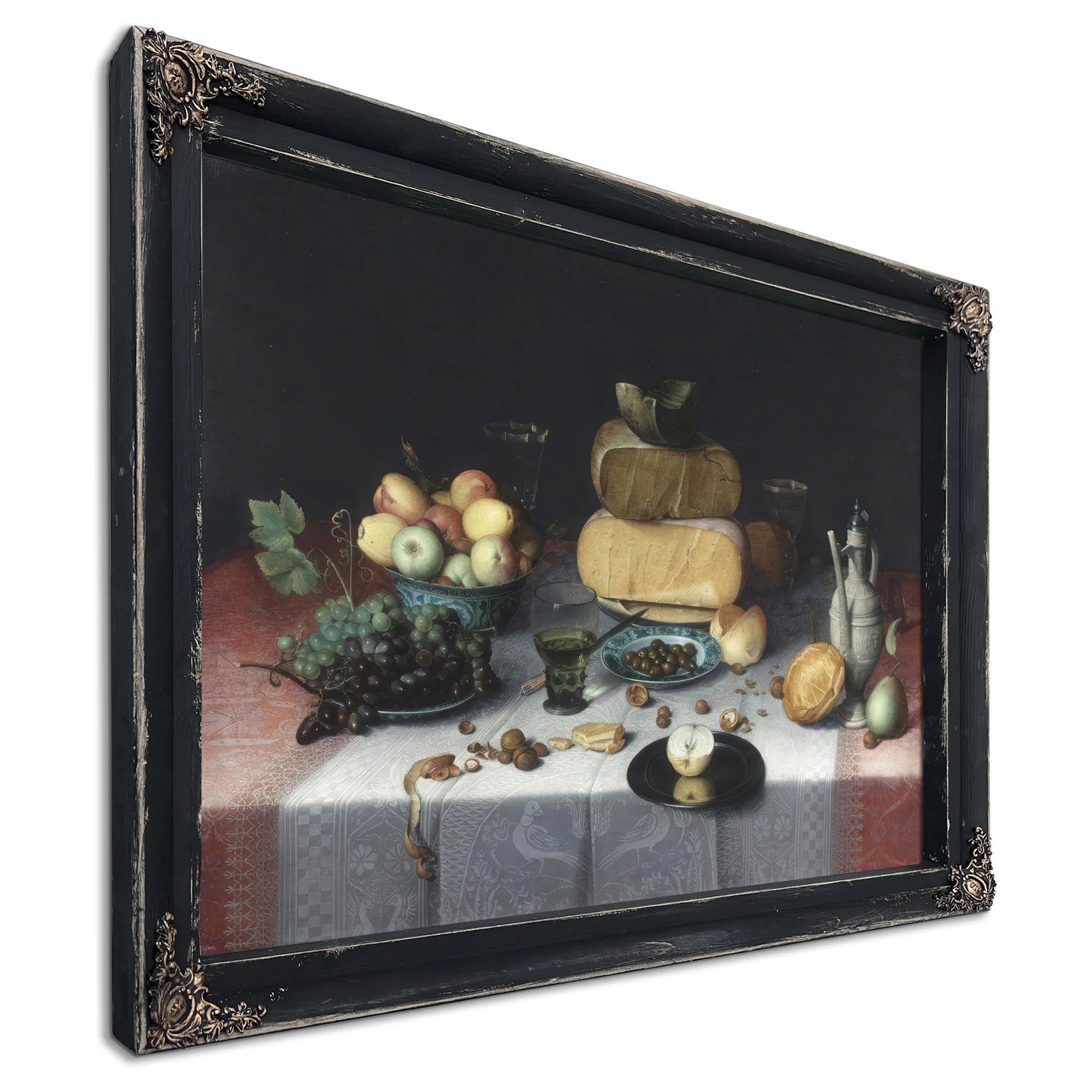 Still Life With Cheeses By Floris Claesz Van Dyck Fine Art Print