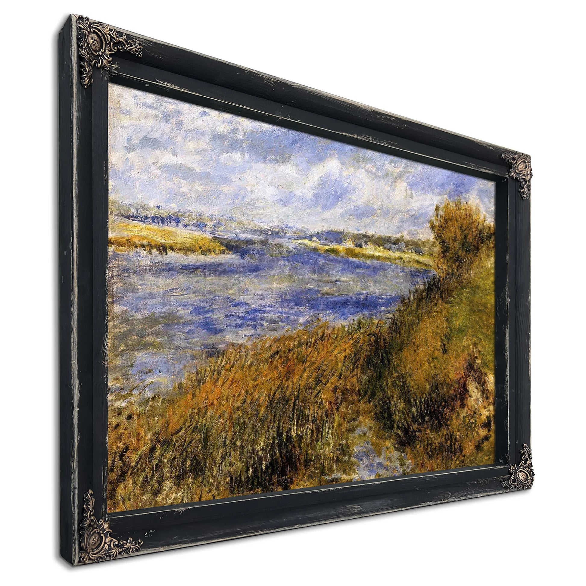 The Banks Of The Seine At Champrosay 1876 By Pierre Auguste Renoir Fine Art Print