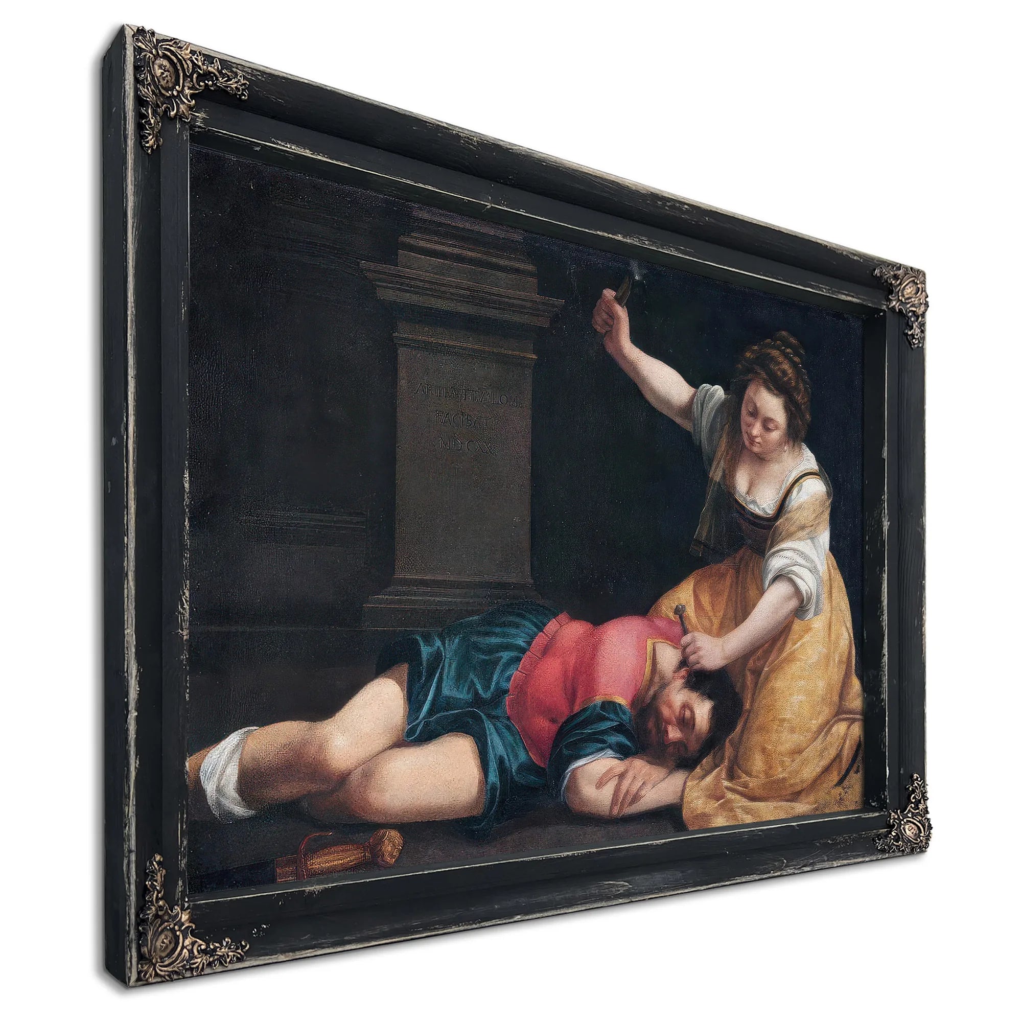 Jael And Sisera 1620 By Artemisia Gentileschi Fine Art Print