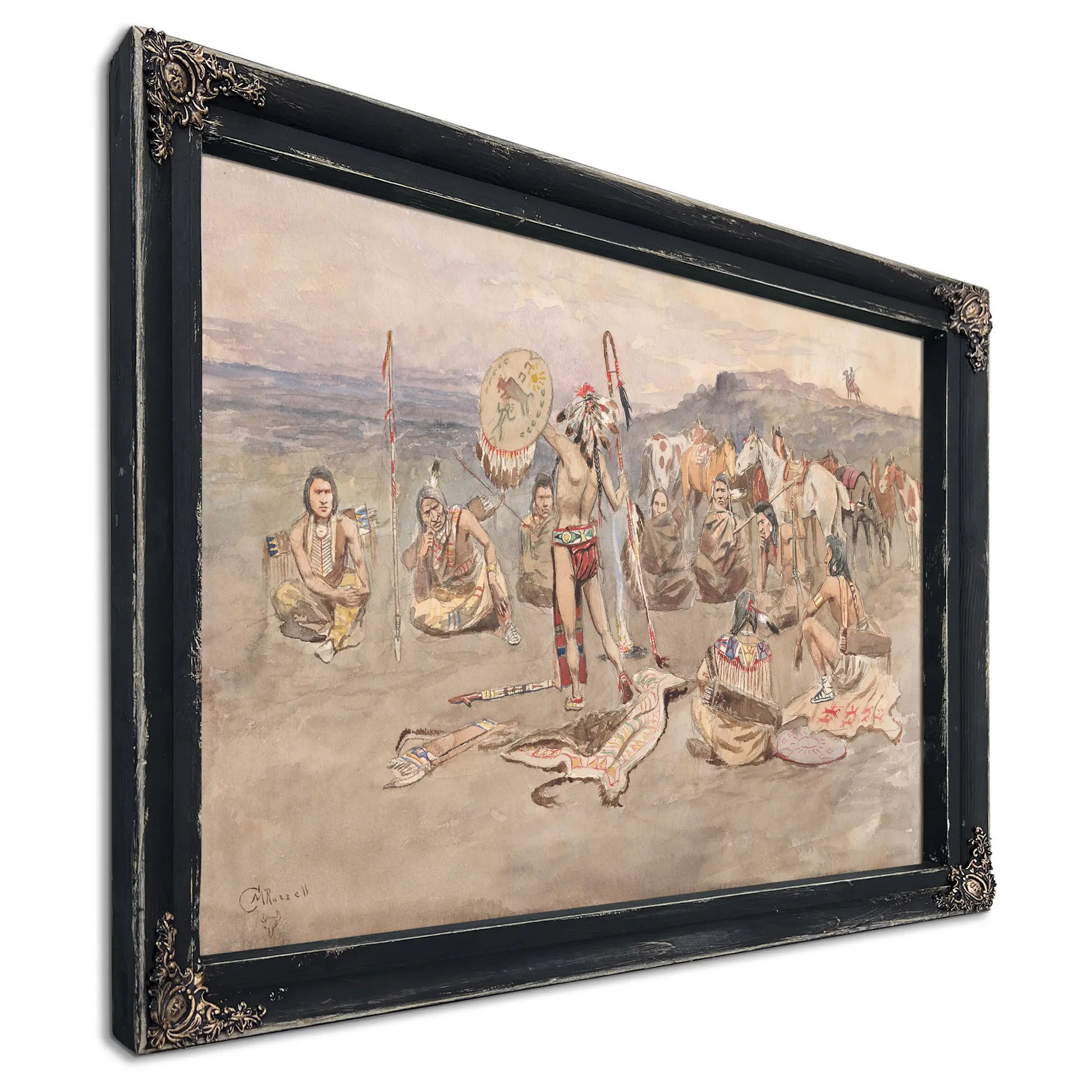 War Council by Charles Marion Russell