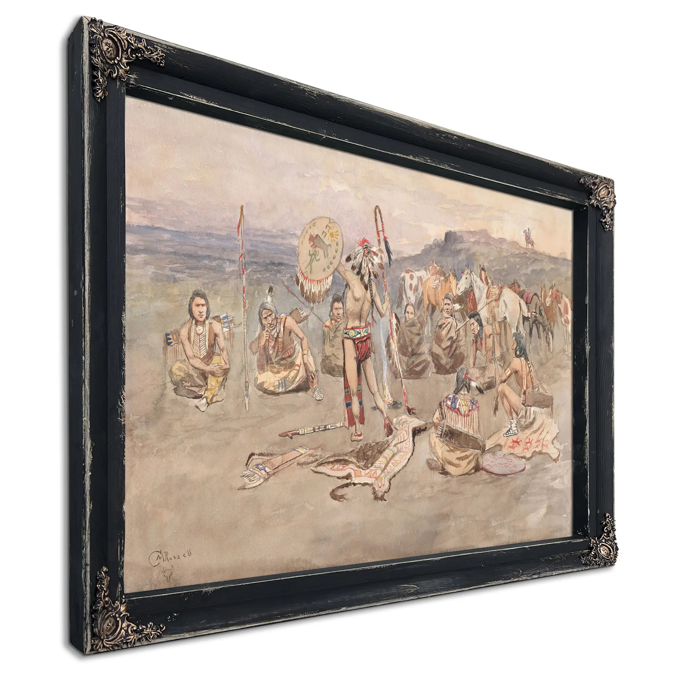 War Council by Charles Marion Russell