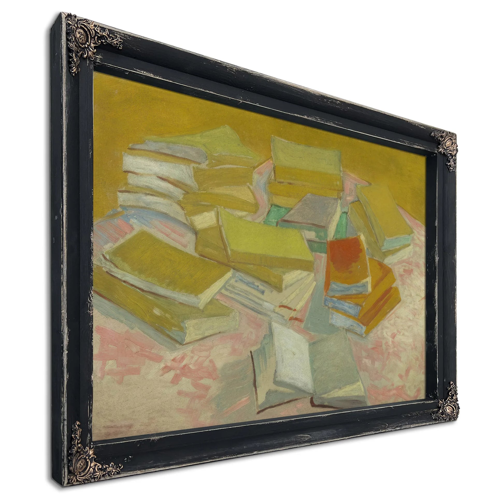 Piles Of French Novels By Vincent Van Gogh Fine Art Print
