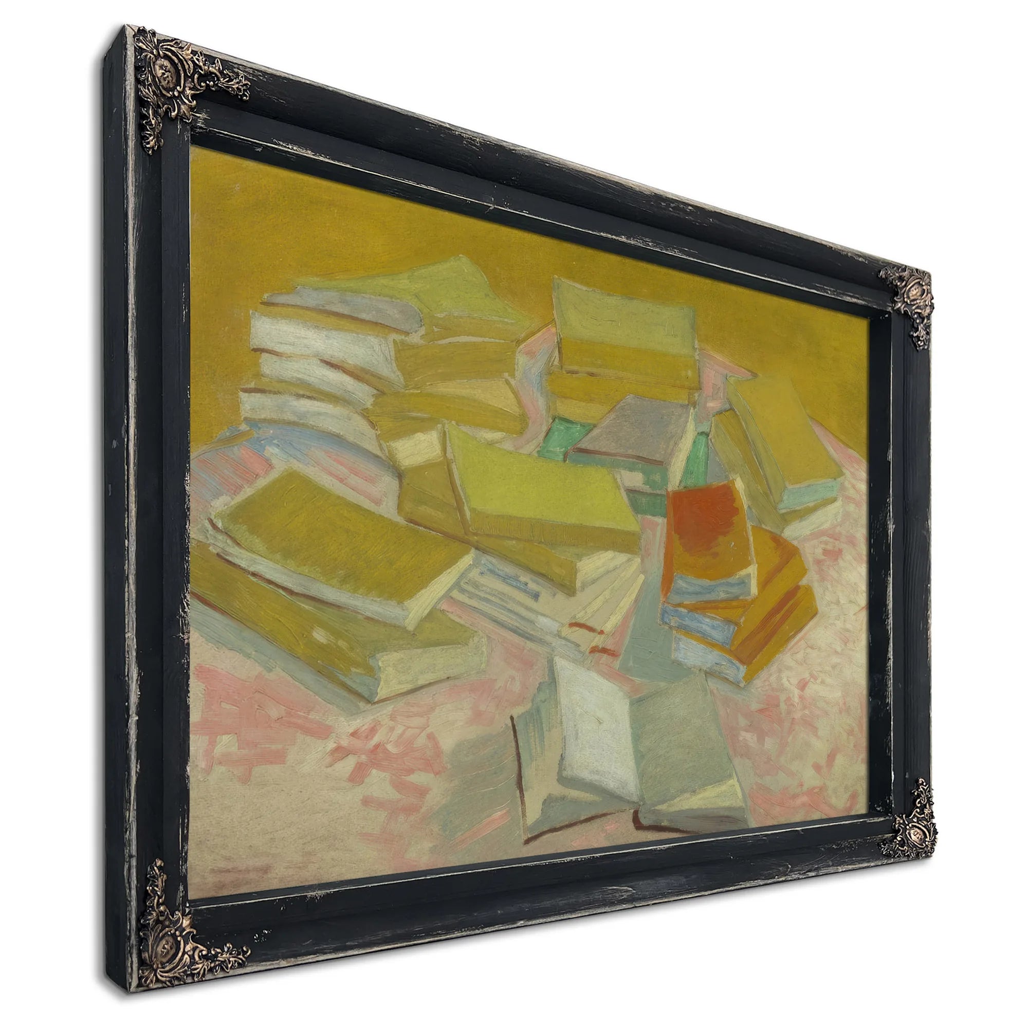 Piles Of French Novels By Vincent Van Gogh Fine Art Print