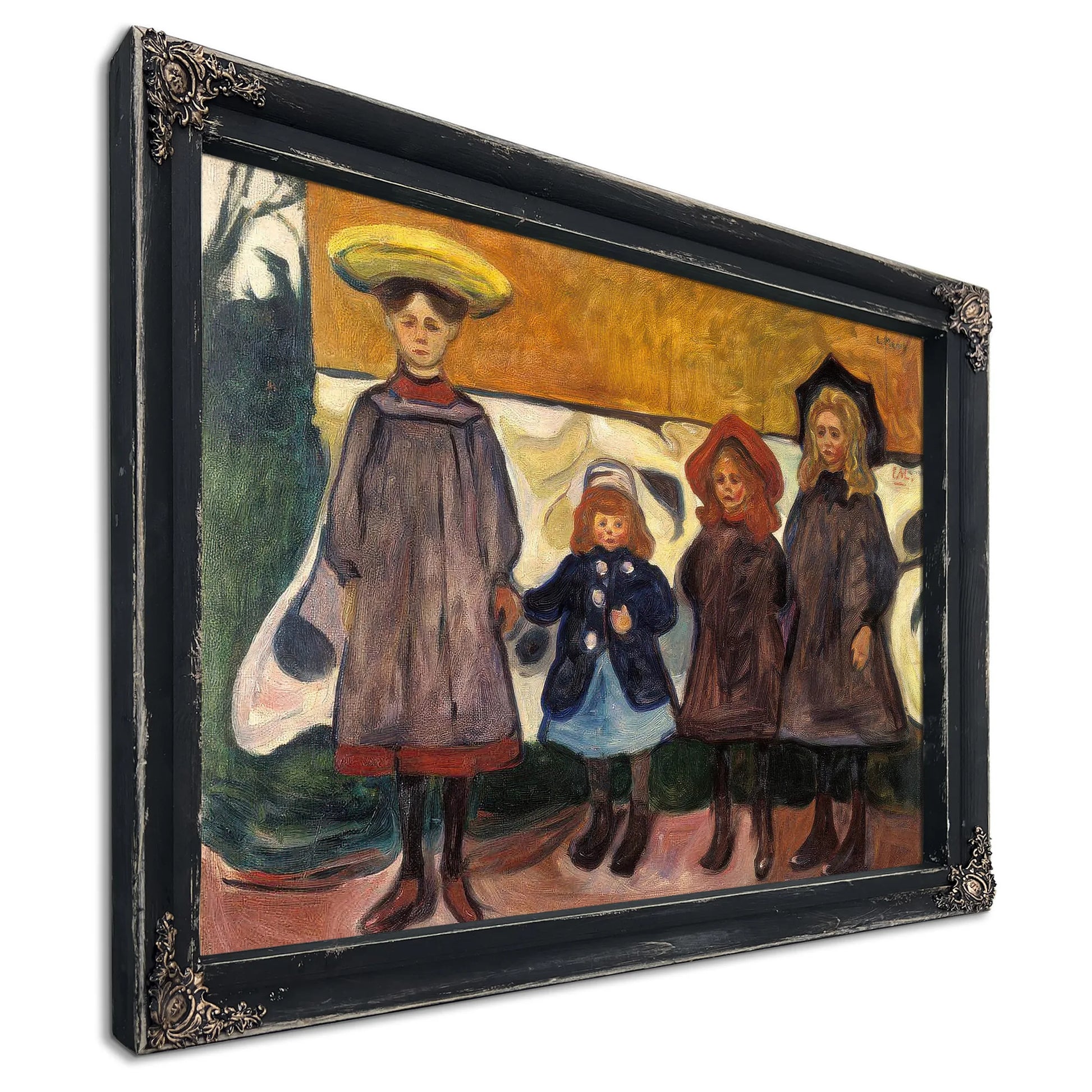 Four Girls In Asgardstrand 1903 87X111Cm Munch Museum M0488 3000X By Edvard Munch Fine Art Print