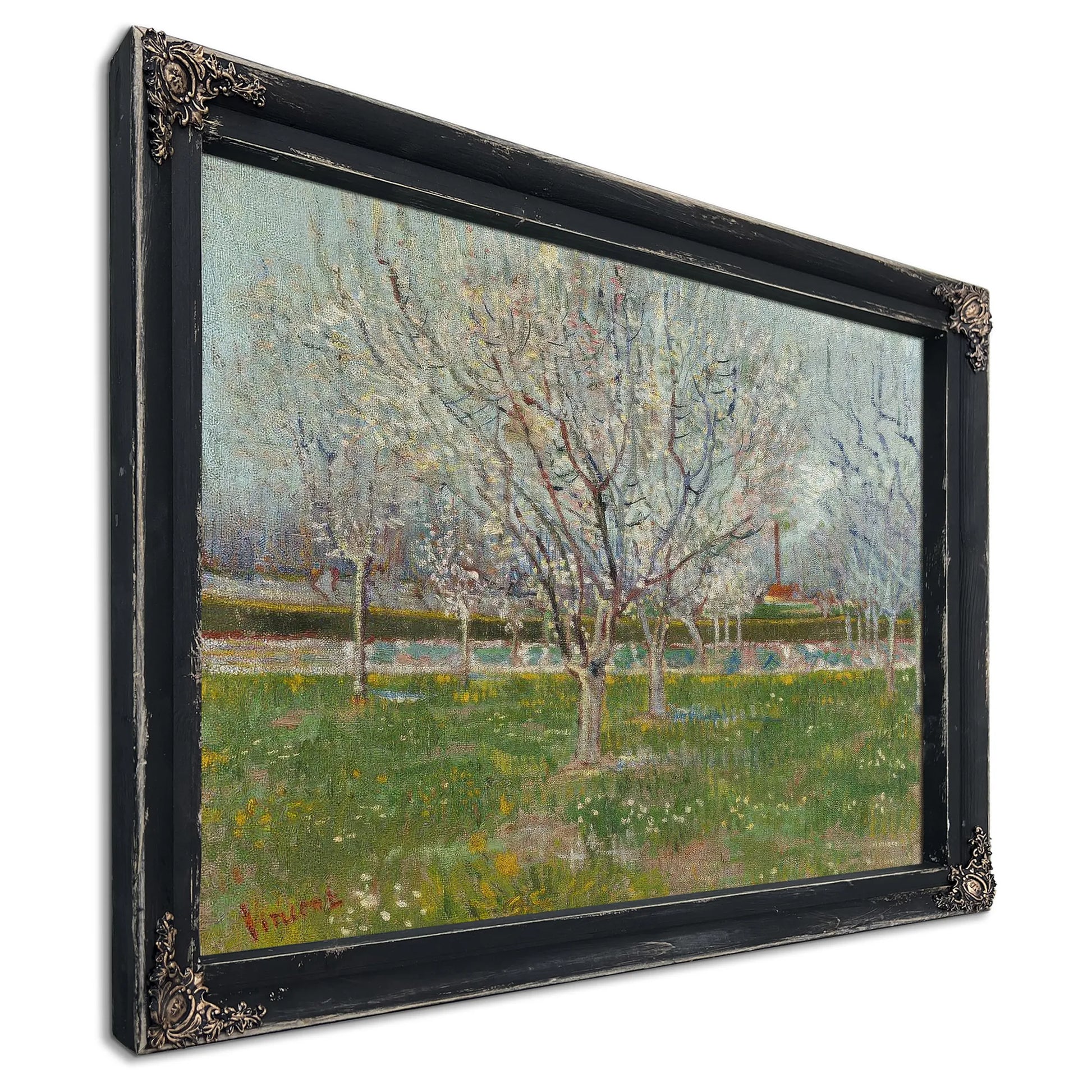 Orchard In Blossom (Plum Trees) By Vincent Van Gogh Fine Art Print