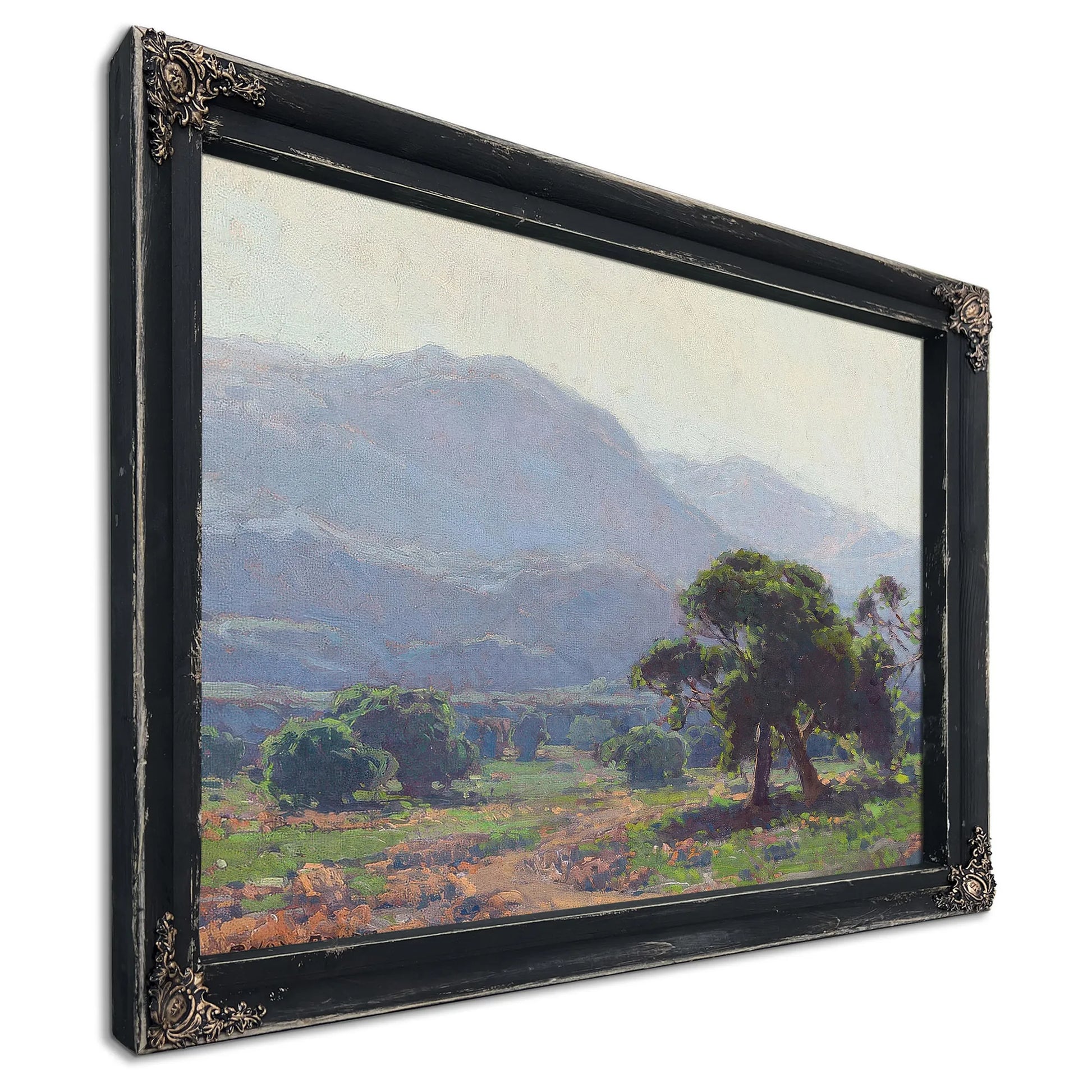Oaks With Blue Hills Beyond By Edgar Payne Fine Art Print