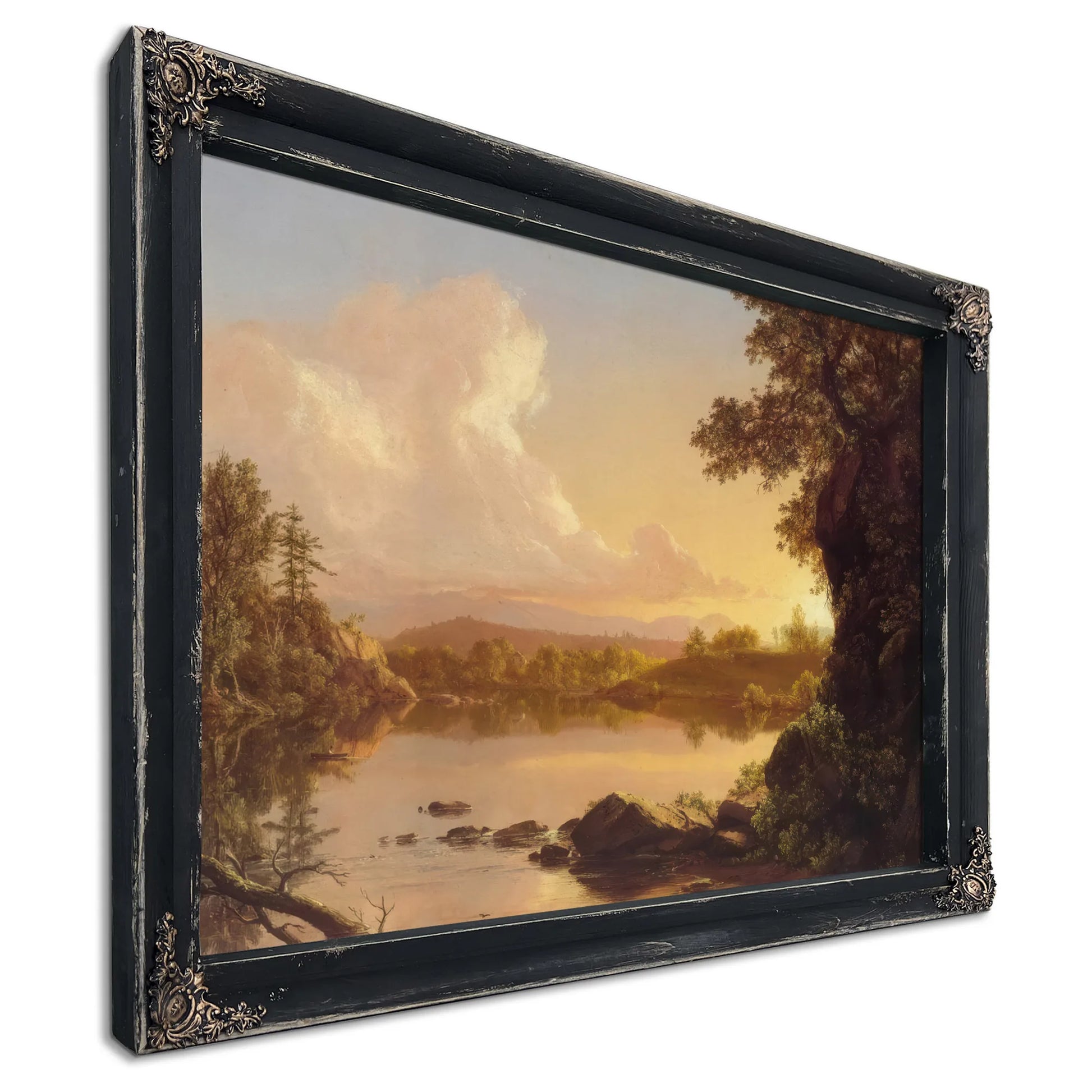 Scene On The Catskill Creek New York By Frederic Edwin Church Fine Art Print