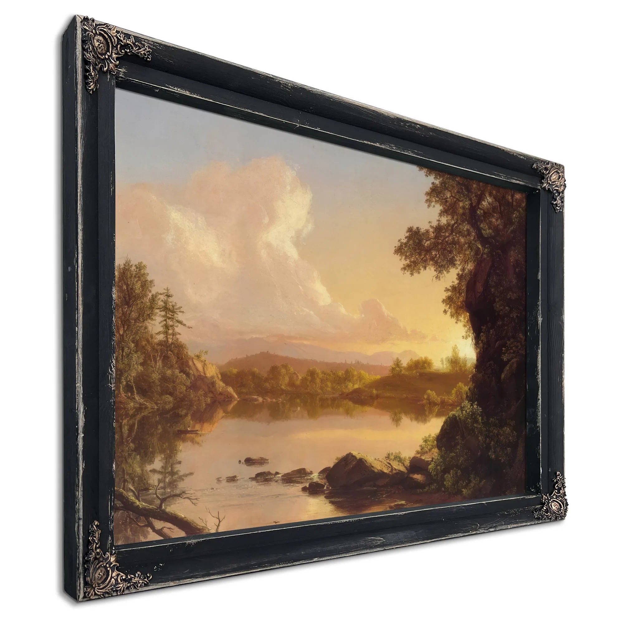 Scene On The Catskill Creek New York By Frederic Edwin Church Fine Art Print