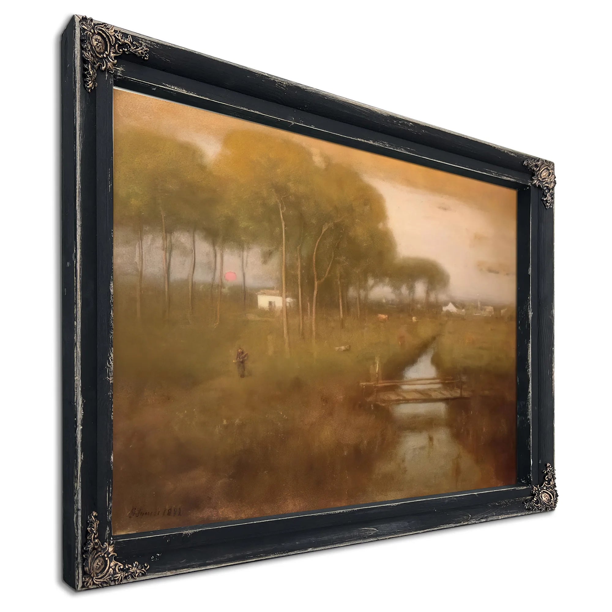 Early Moonrise Tarpon Springs By George Inness Fine Art Print
