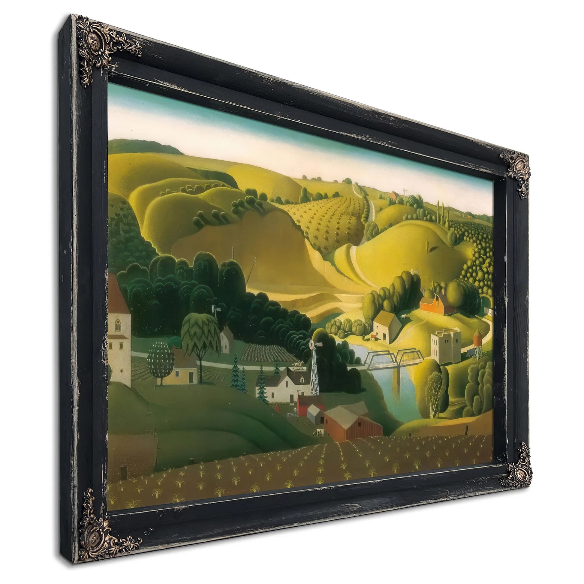 Stone City By Grant Wood Fine Art Print