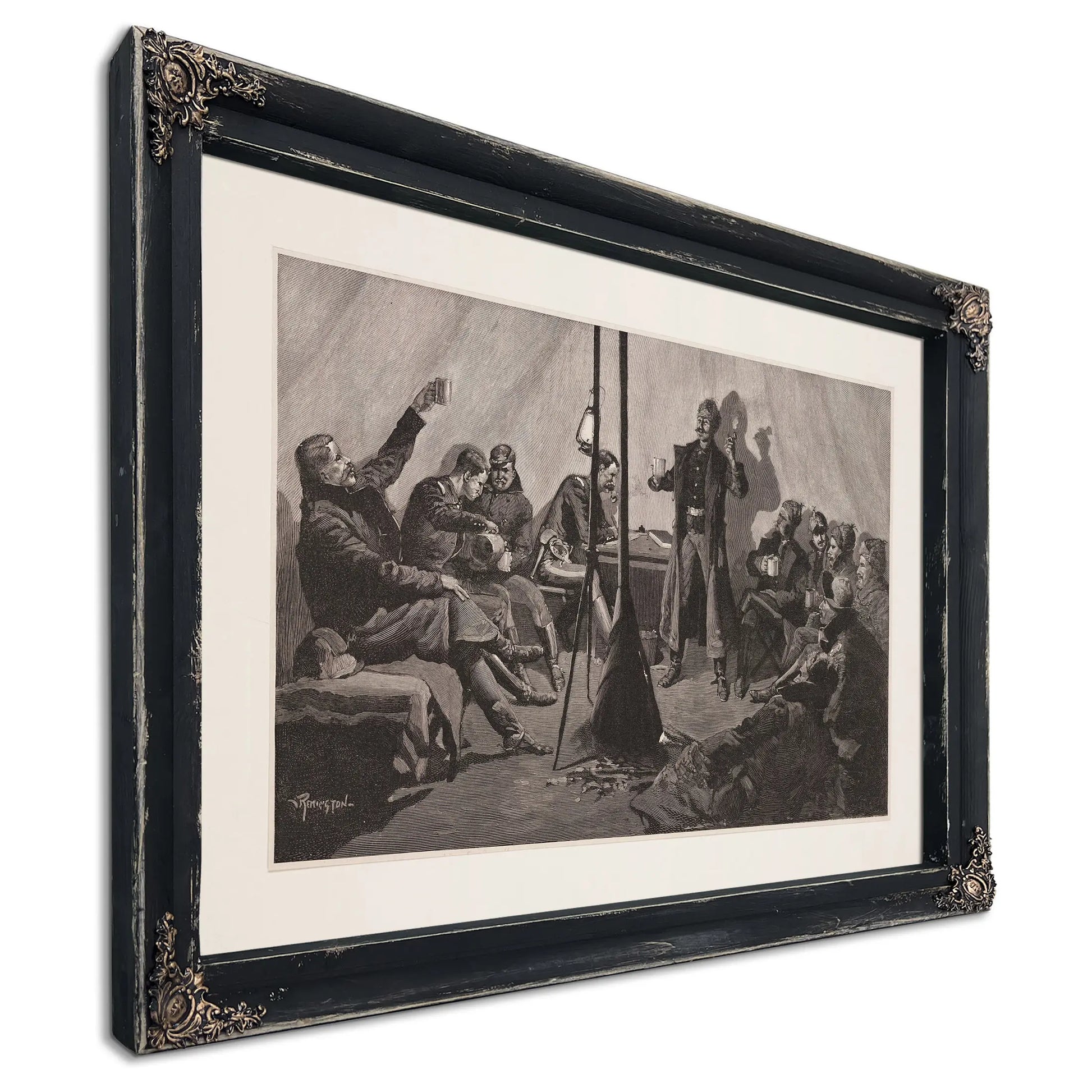 Merry Christmas In A Sibley Tepee by Frederic Remington