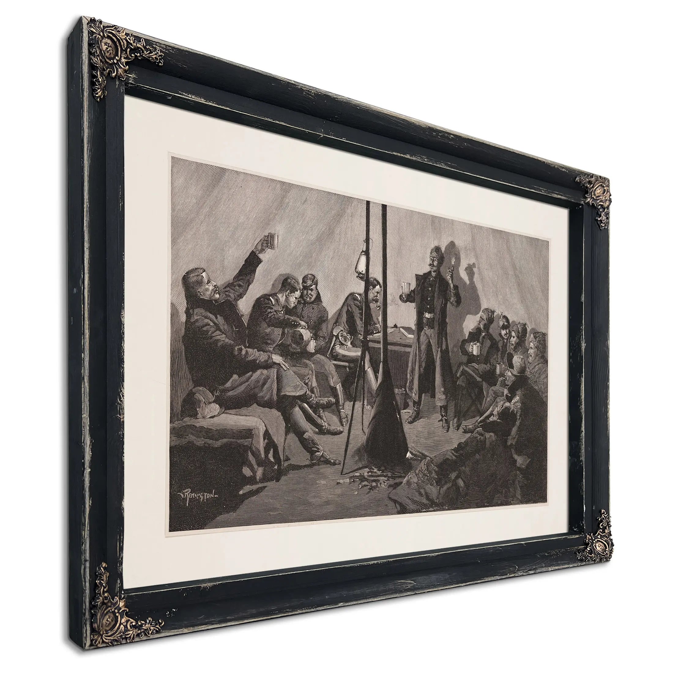 Merry Christmas In A Sibley Tepee by Frederic Remington