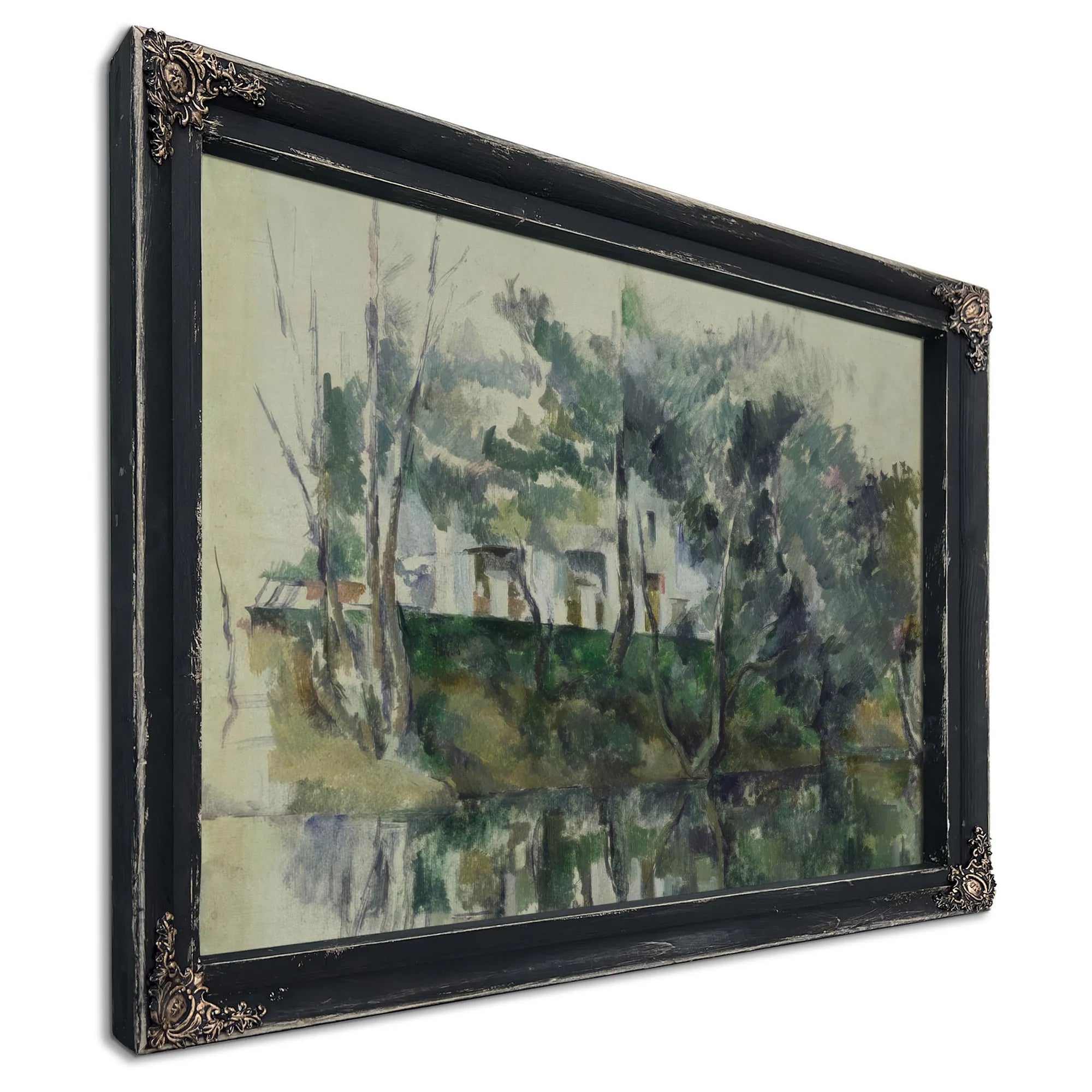 House On River By Paul Cezanne Fine Art Print