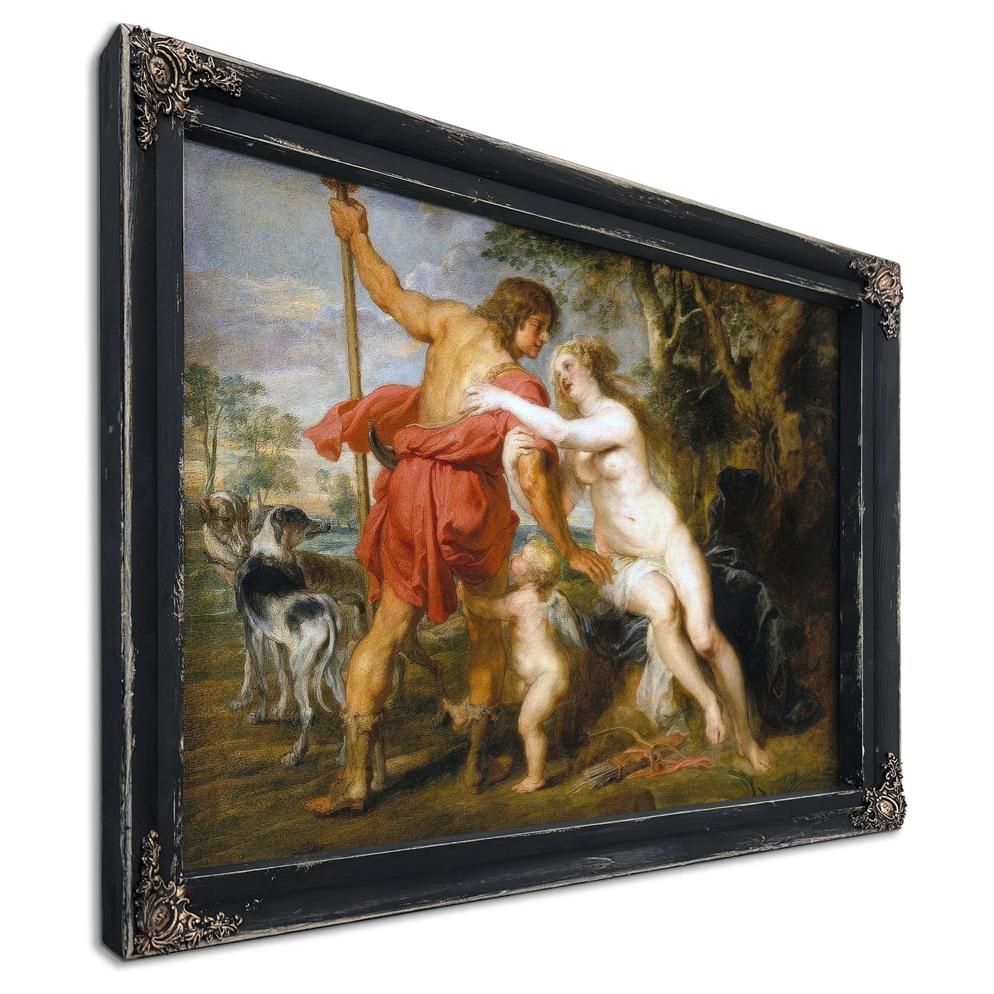 Venus And Adonis By Peter Paul Rubens Fine Art Print