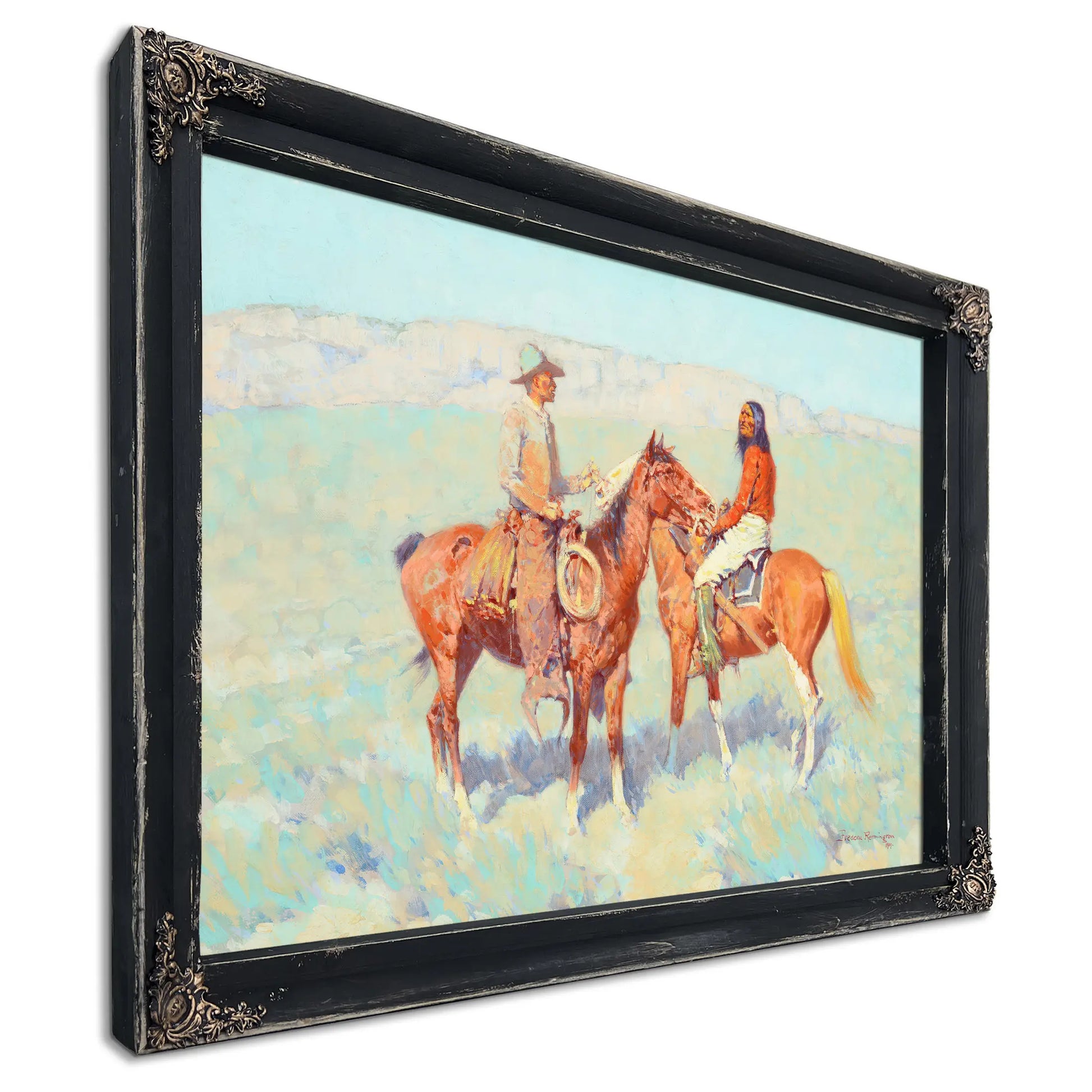 Casuals On The Range By Frederic Remington by Frederic Remington