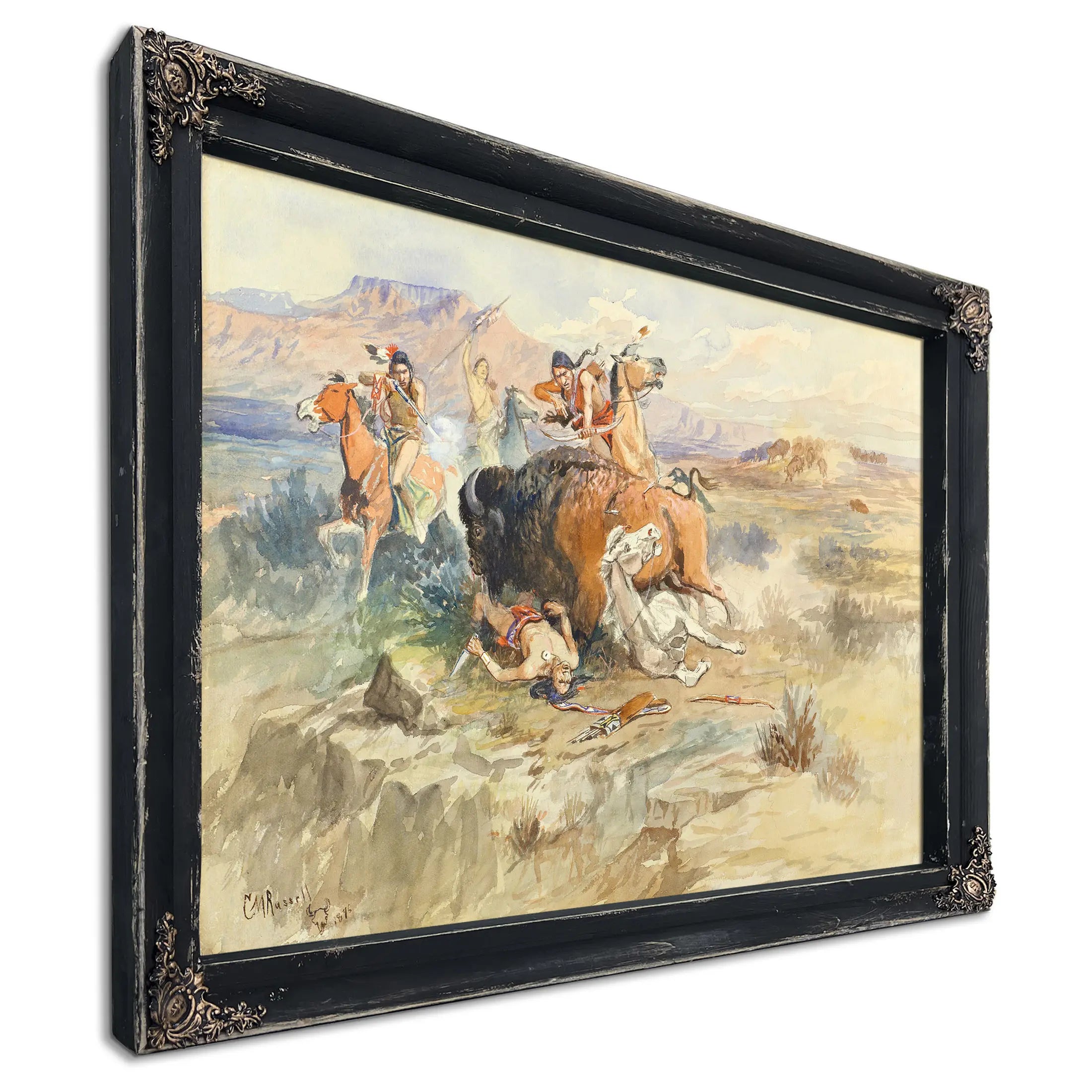Buffalo Hunt No 15 by Charles Marion Russell
