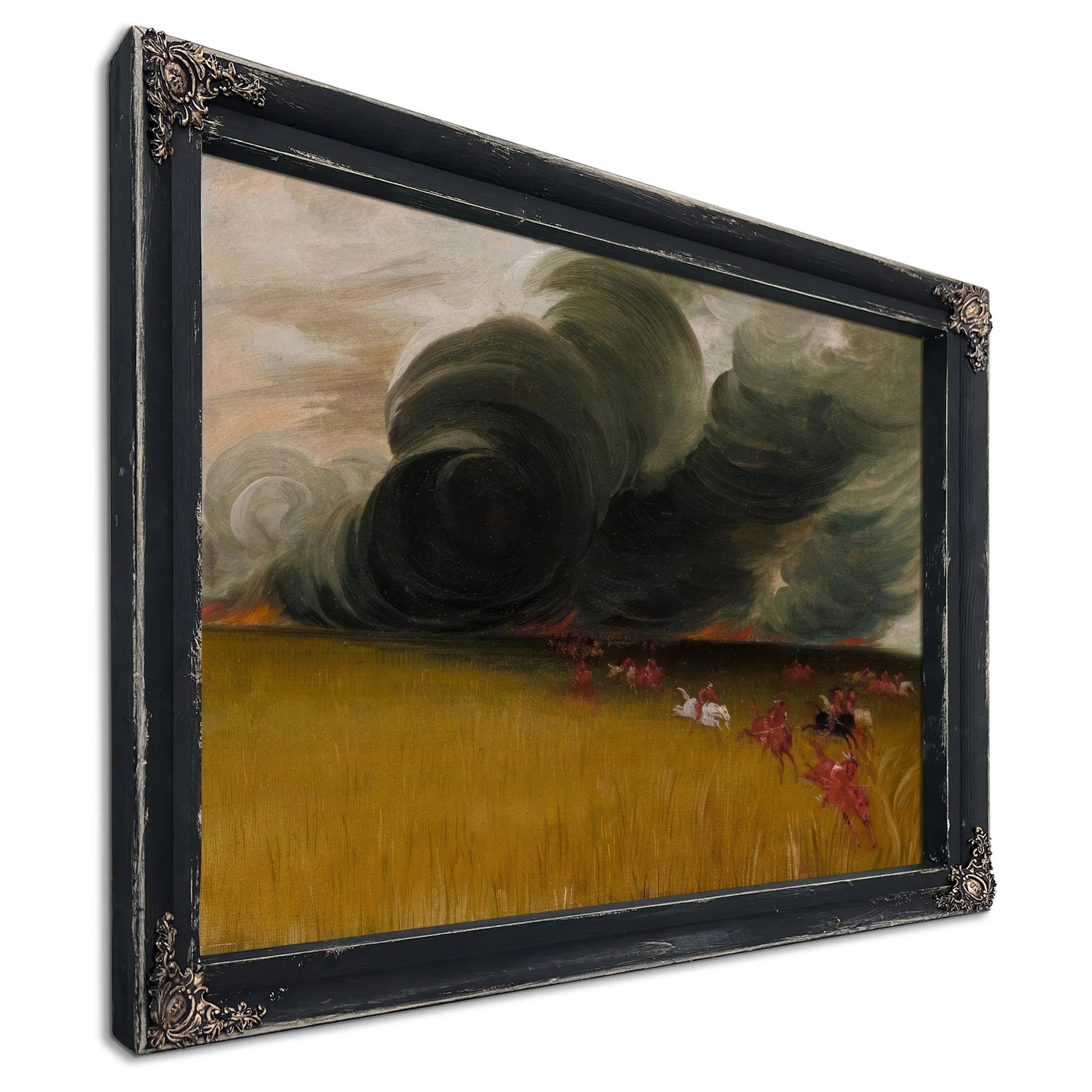 Prairie Meadows Burning By George Catlin Fine Art Print