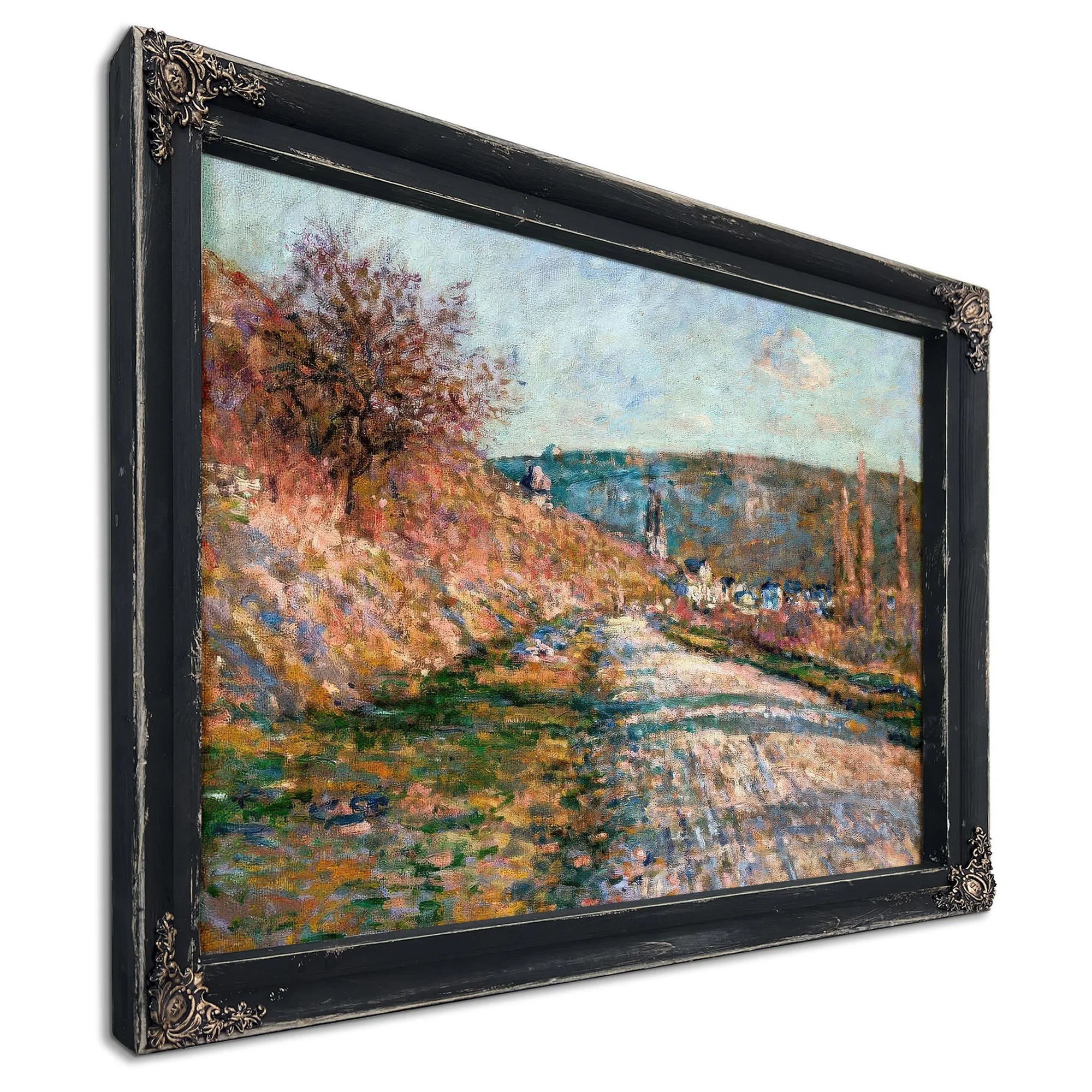The Road To Vetheuil By Claude Monet Fine Art Print