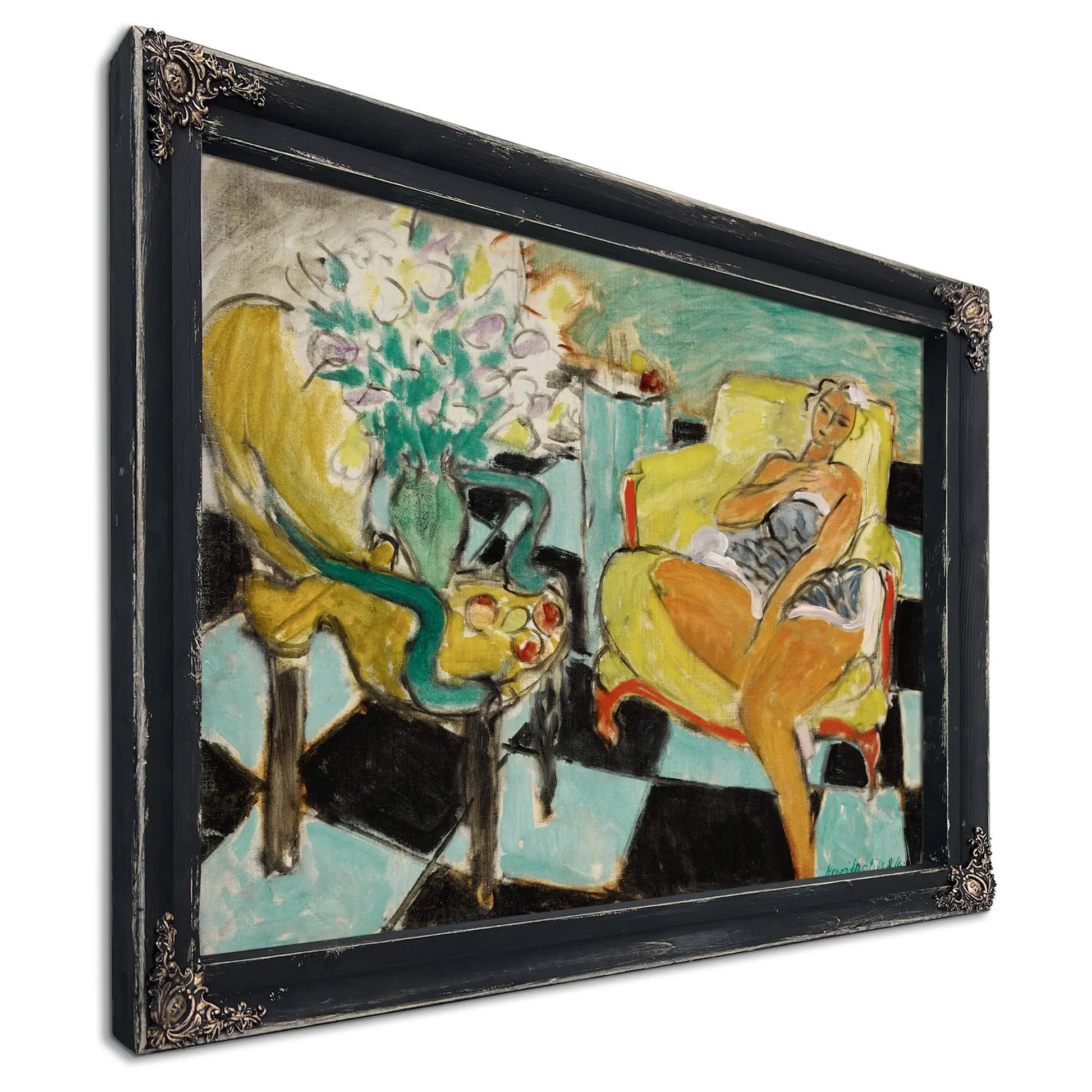 Odalisque In A Yellow Armchair by Henri Matisse