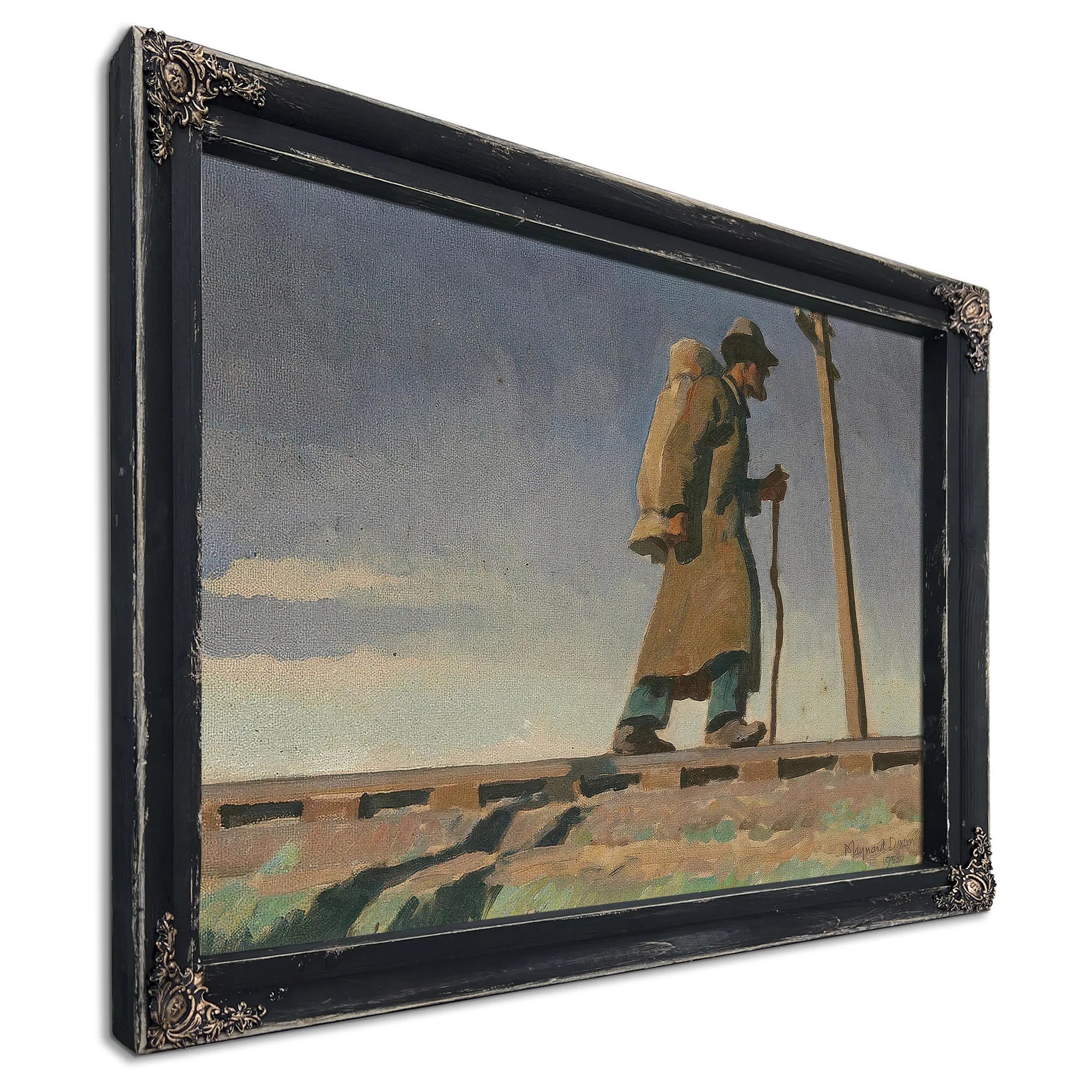 Homeless Man Study For 'Destination Unknown' 1938 By Maynard Dixon Fine Art Print