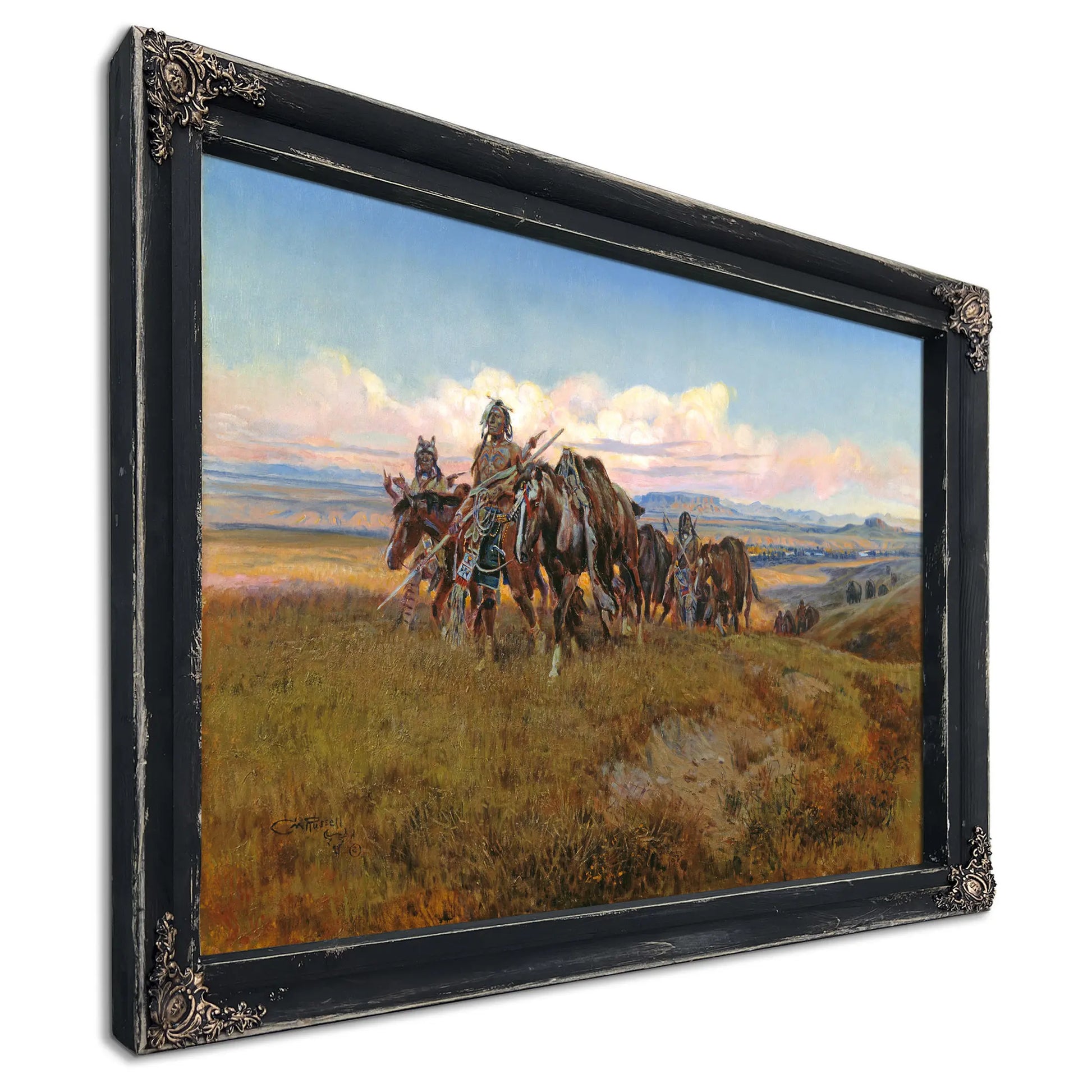 In The Enemy S Country by Charles Marion Russell