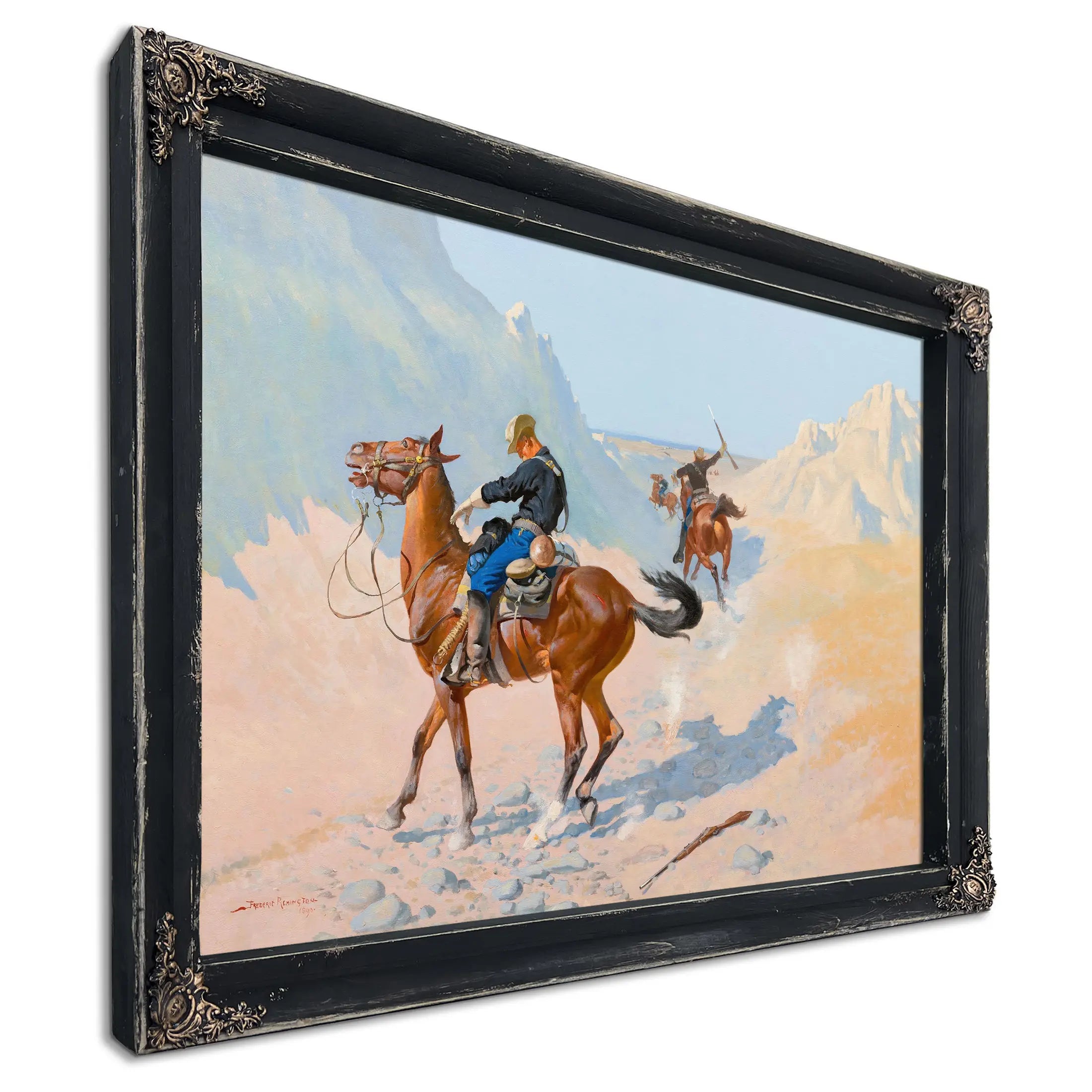 The Advance Guard Or The Military Sacrifice The Ambush  by Frederic Remington