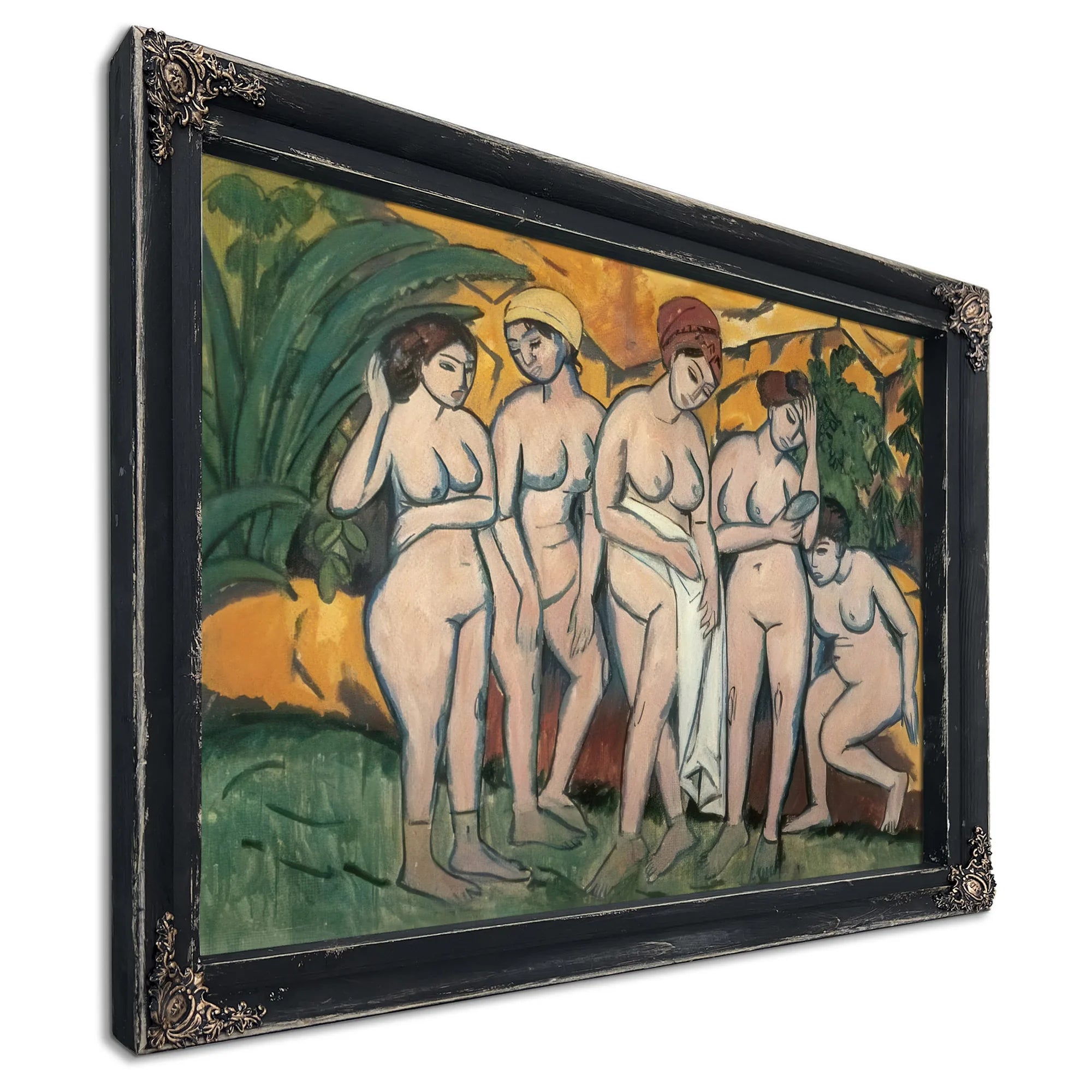 Women Bathing By Ernst Ludwig Kirchner Fine Art Print