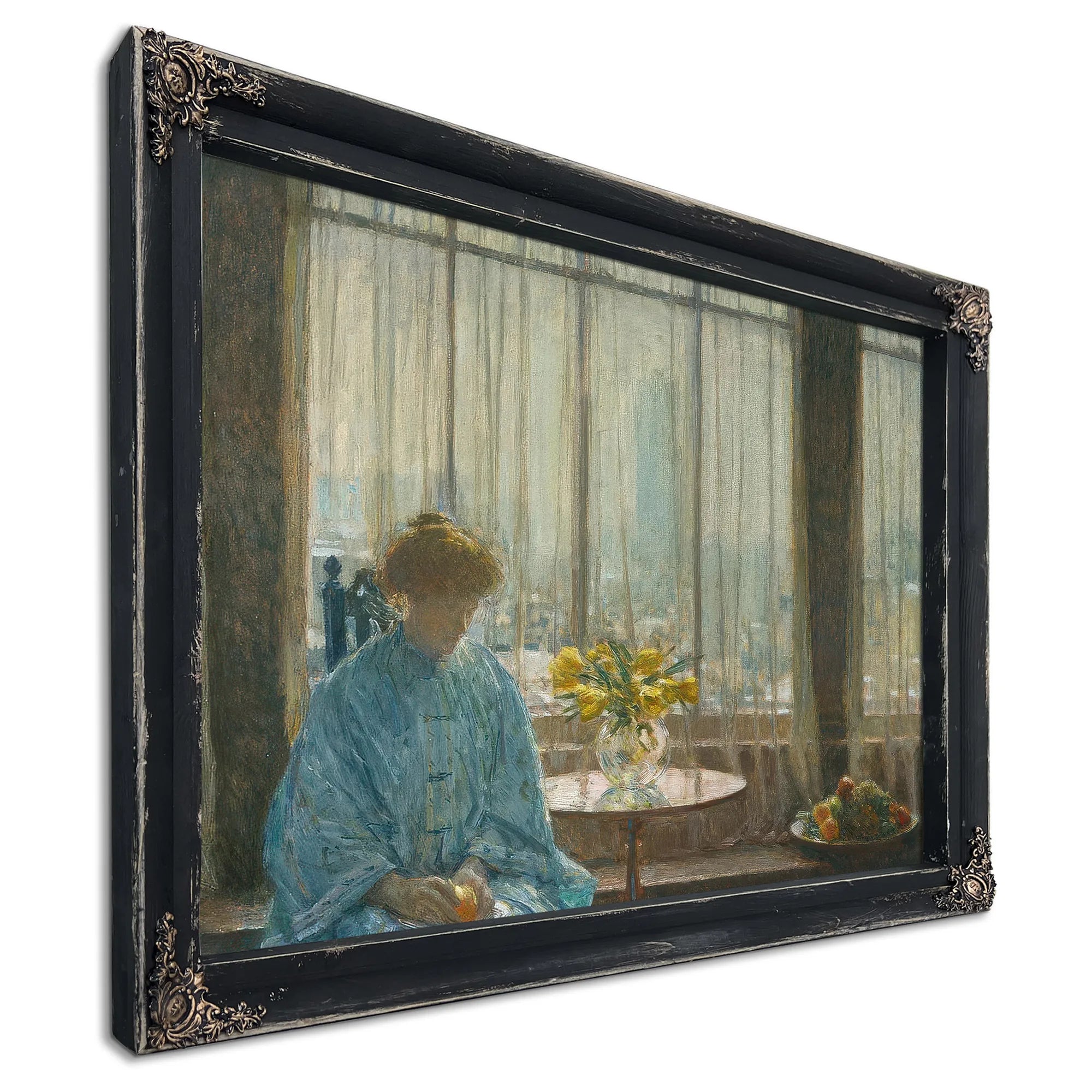 The Breakfast Room Winter Morning By Childe Hassam Fine Art Print