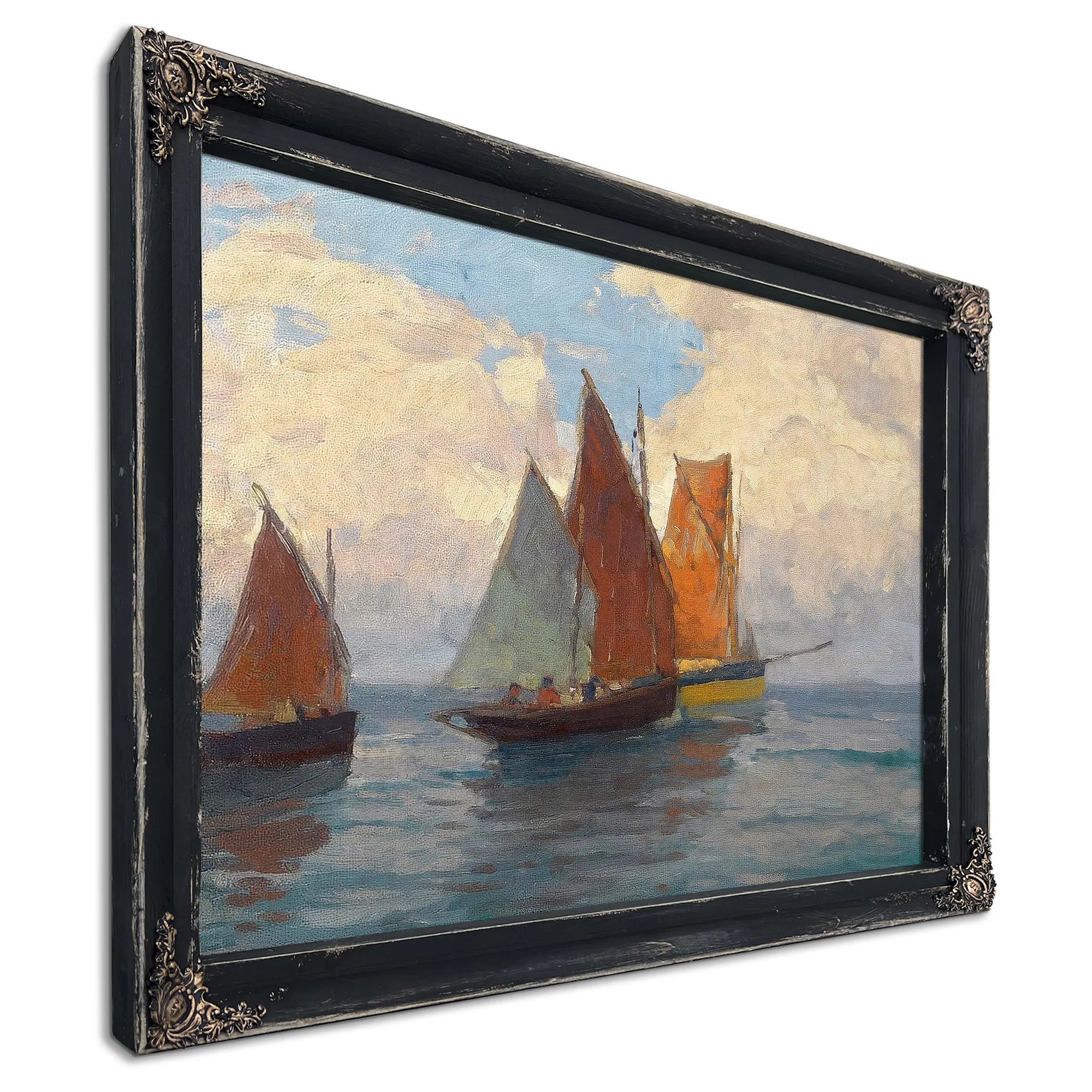 Fishing Boats By Edgar Payne Fine Art Print