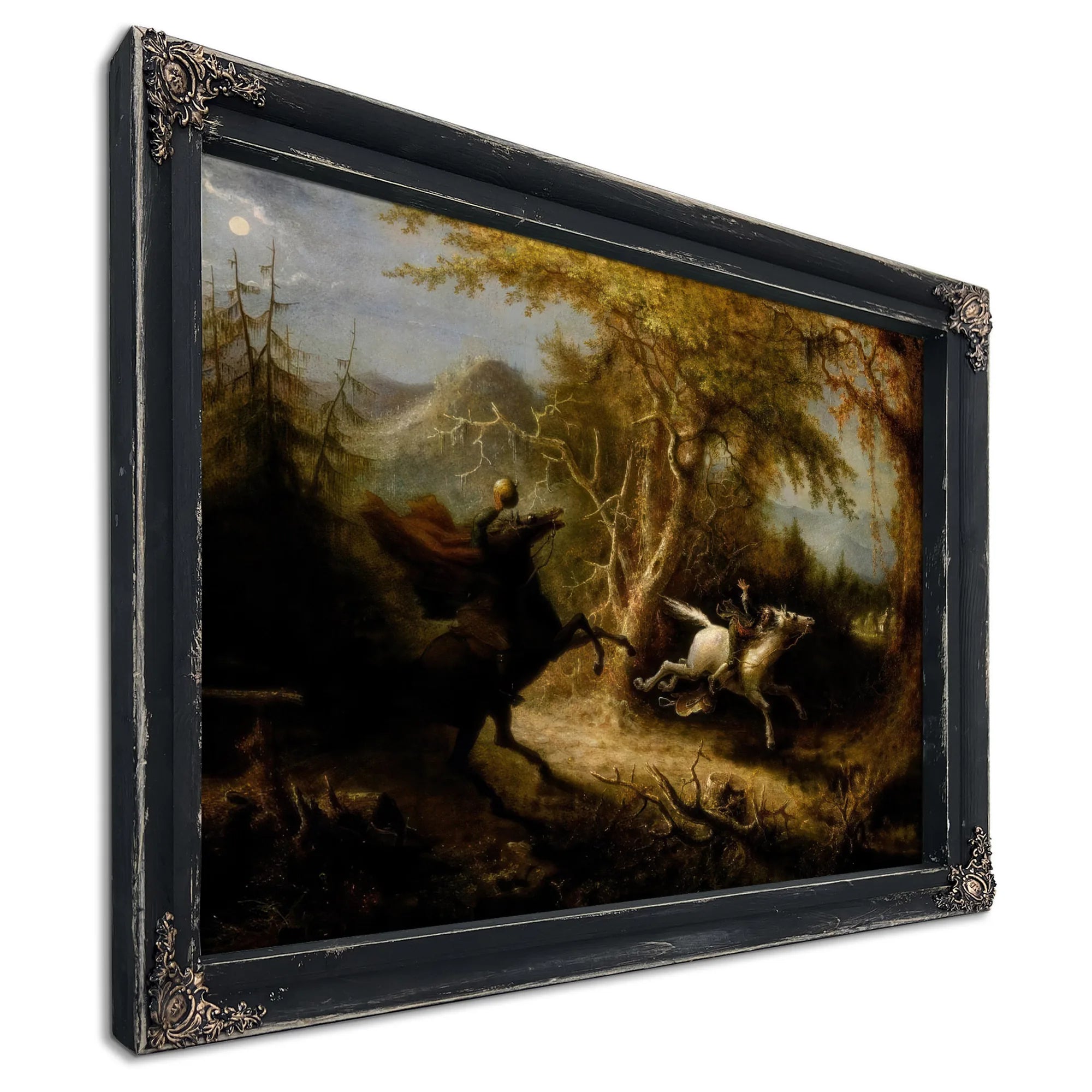 The Headless Horseman Pursuing Ichabod Crane By John Quidor Fine Art Print
