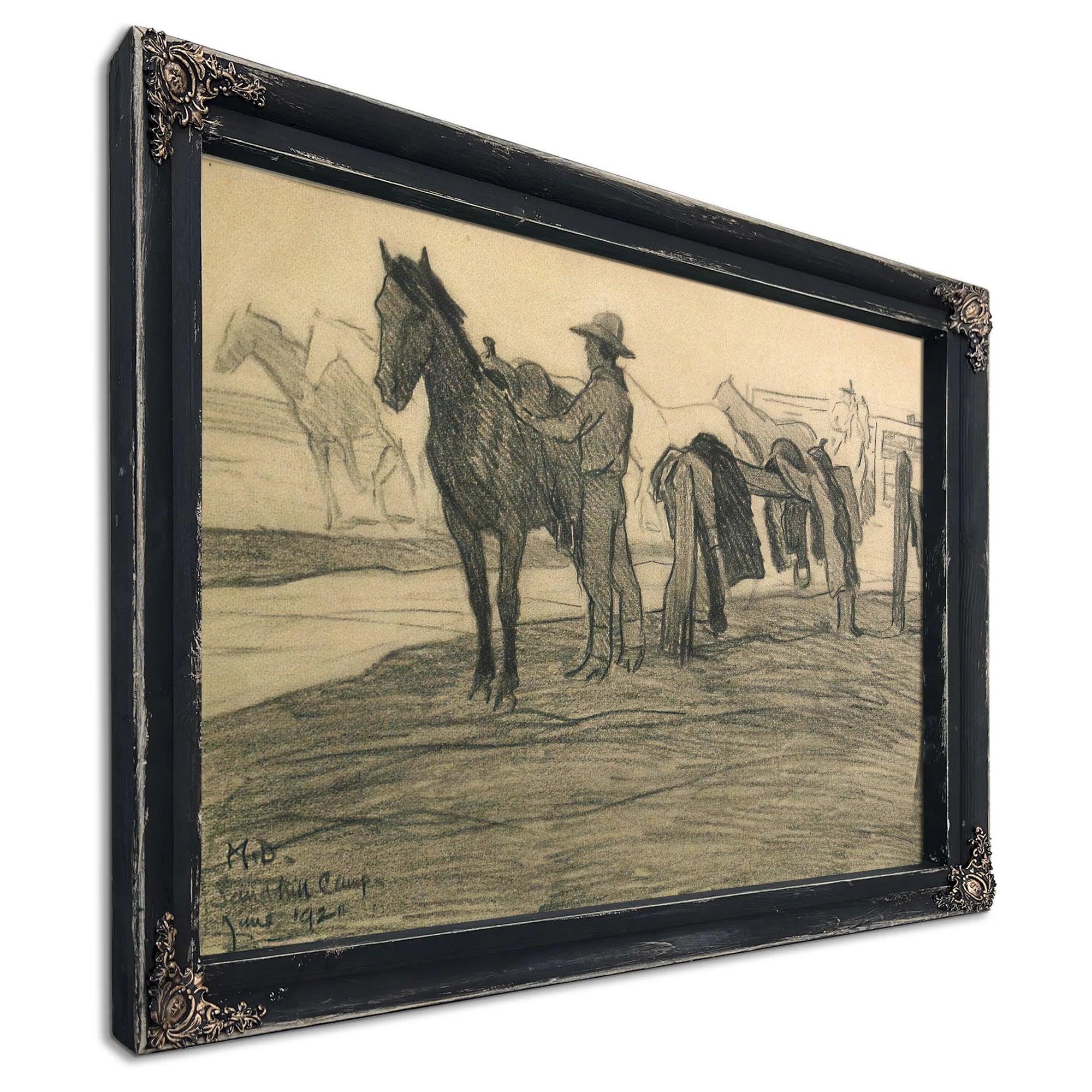 Sandhill Camp 1921 By Maynard Dixon Fine Art Print
