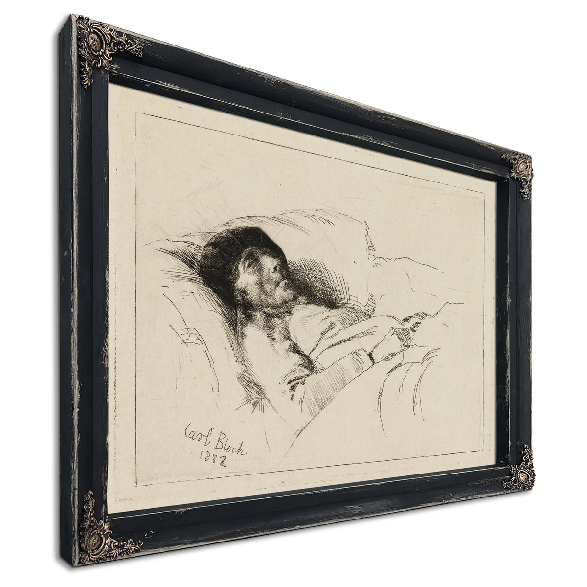 The Sick Old Man by Carl Bloch