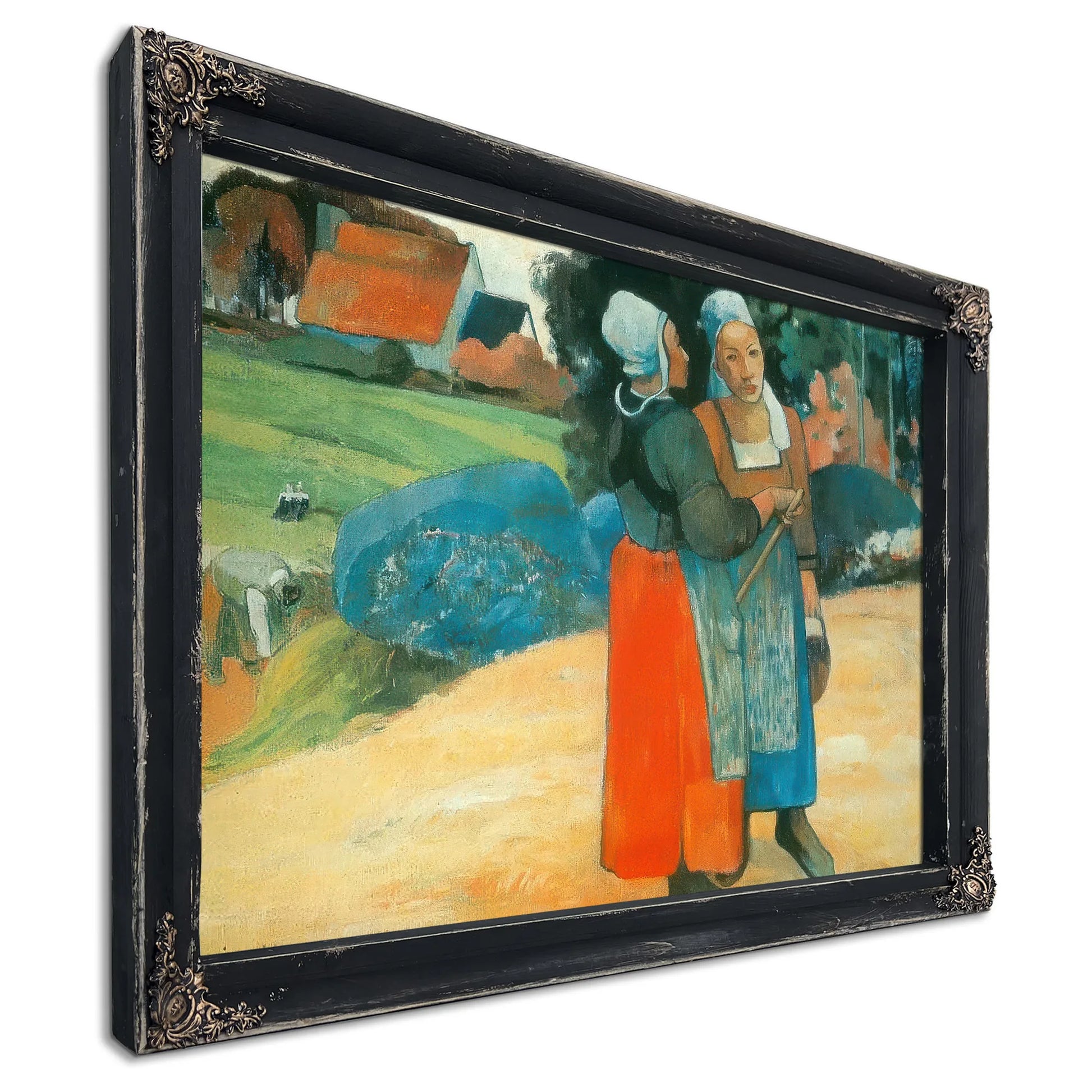 Breton Peasant Women By Paul Gauguin Fine Art Print
