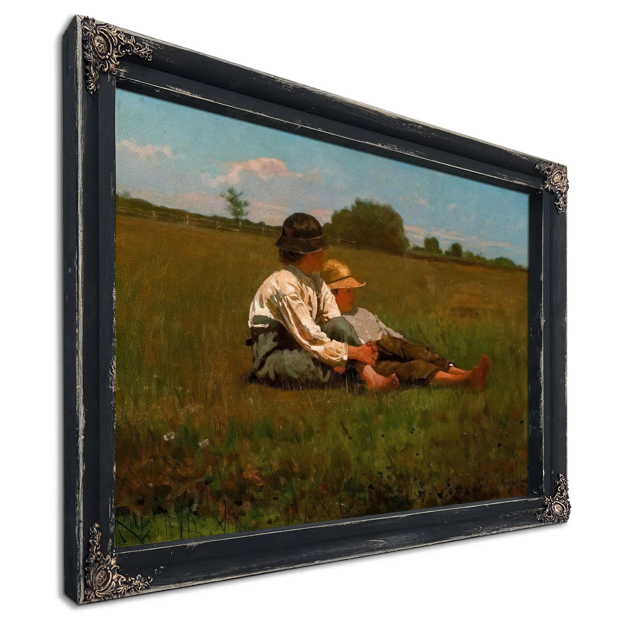 Boys In A Pasture By Winslow Homer Fine Art Print
