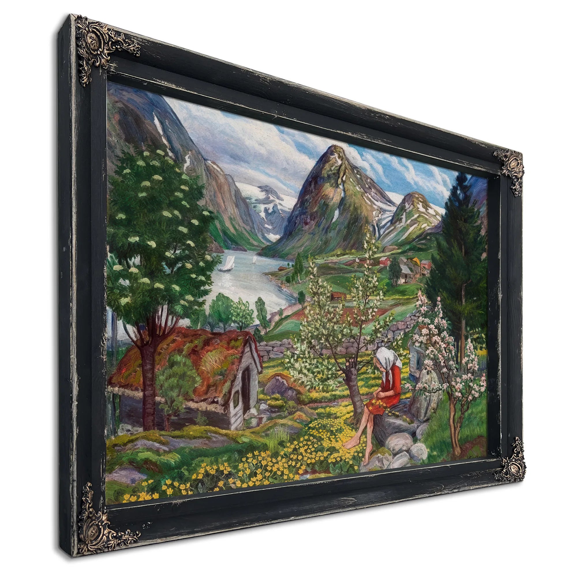 Kari Motif From Sunde 1 By Nicolai Astrup Fine Art Print